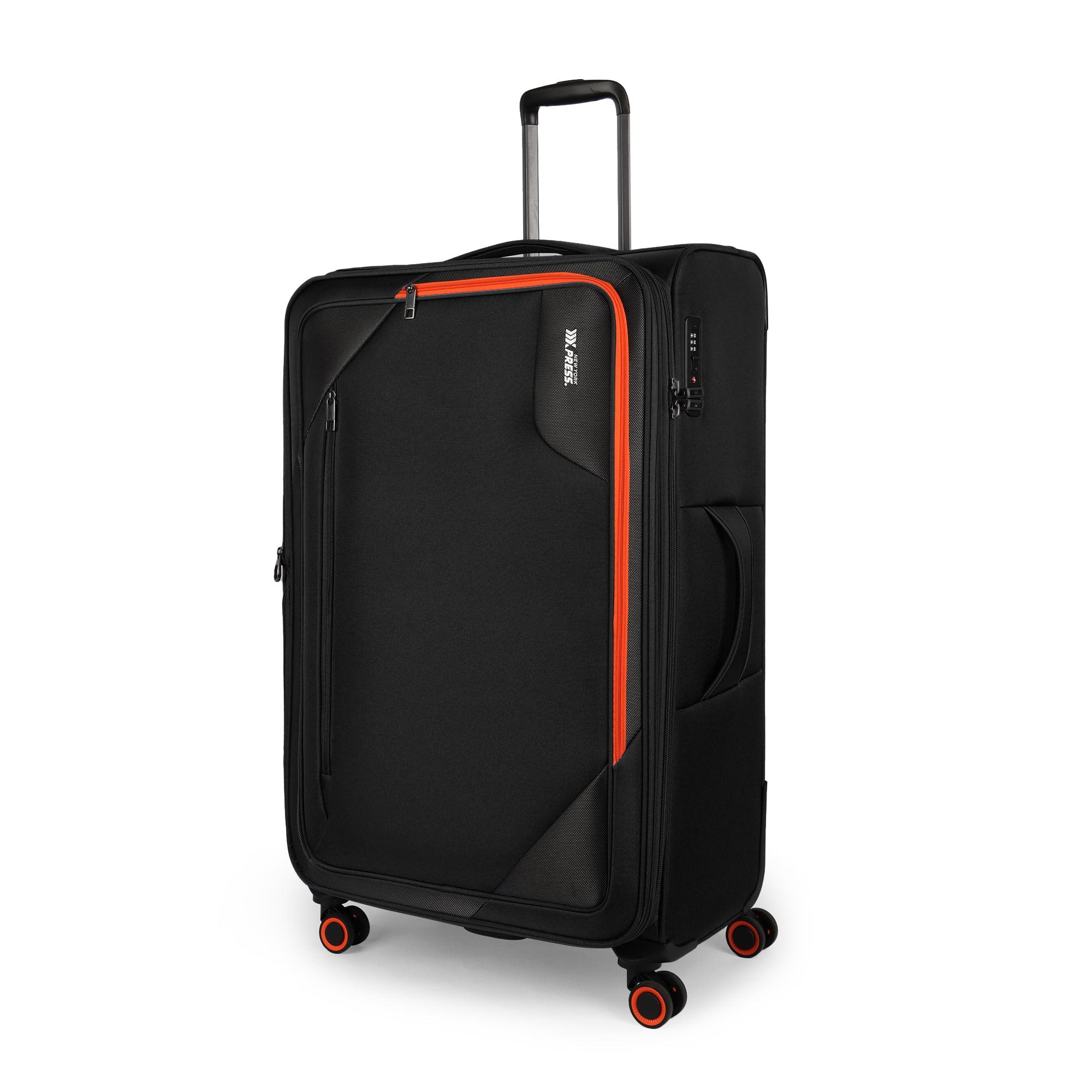 New York XPress WD-8818 Single Suitcase 20''/26''/30'',Softside Suitcase with TSA LOCK,Expandable 20% Luggage with Spinner Wheels,Tear-Resistant