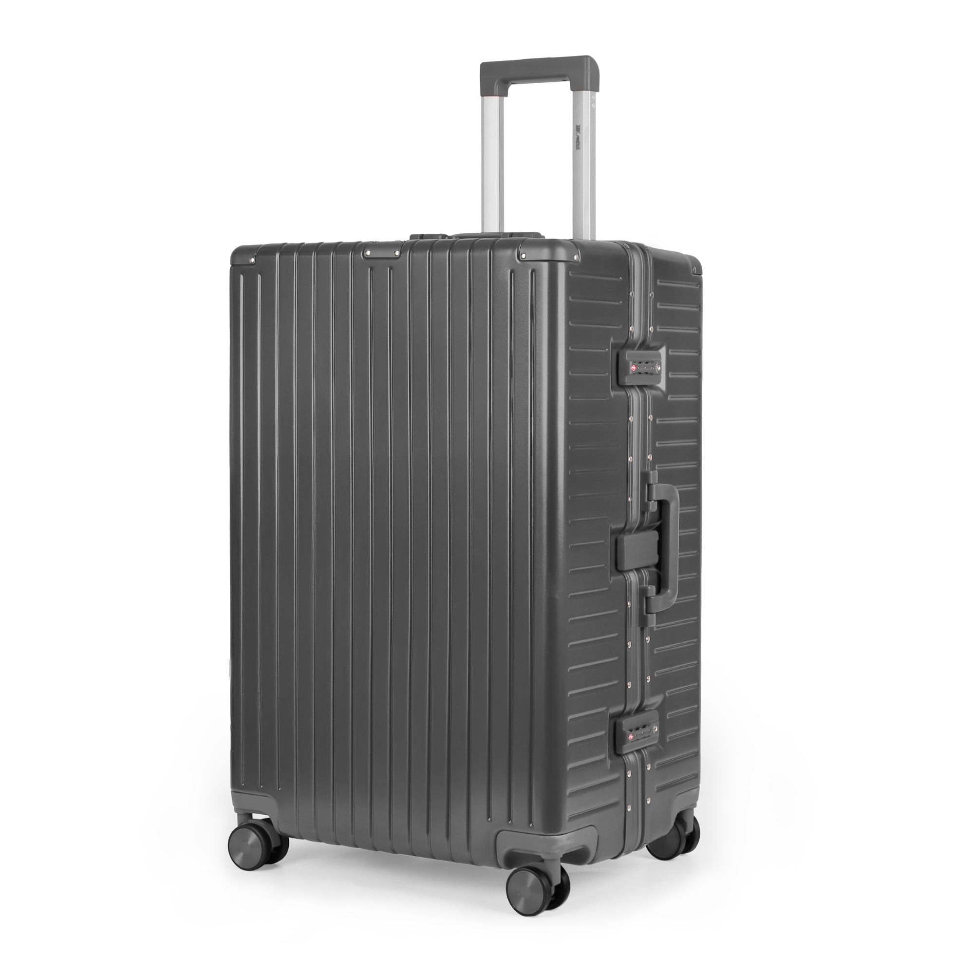 NEW YORK XPRESS Zipperless Luggage AL-12501,20in/30in,Aluminum Frame w/TSA LOCK w/Spinner Wheels