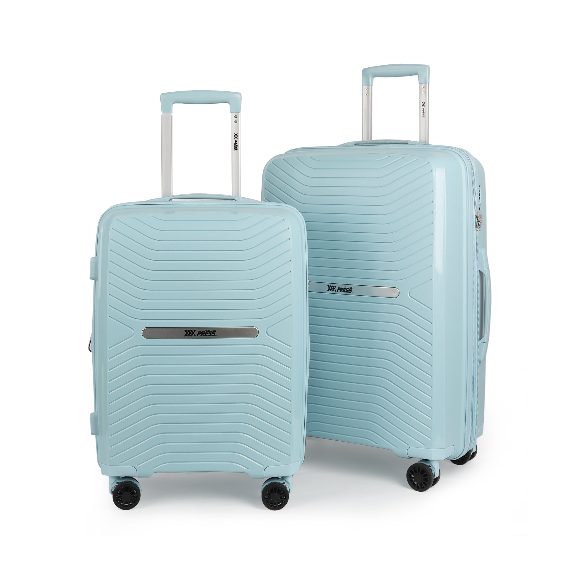 New York XPress 13804,3 Piece Luggage Set w/TSA LOCK,PC Hardside Suitcase Set w/Double Spinner Wheels,Expandable 20%,Luggage Sets,Lightweight Rolling Suitcase for Men/Women（20in/25in/29in）