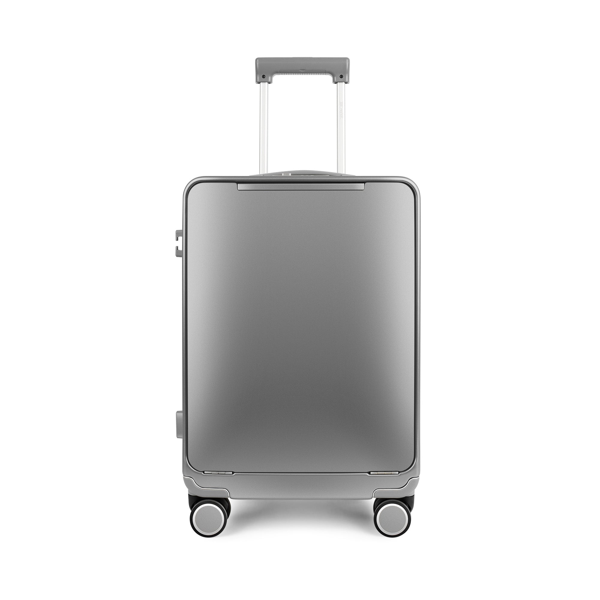 New York XPress LA-266, 20'' Carry on Luggage with Front Pocket & Cup Holder,Suitcase with Aluminum Frame,PC Hard Shell Suitcases w/TSA LOCK