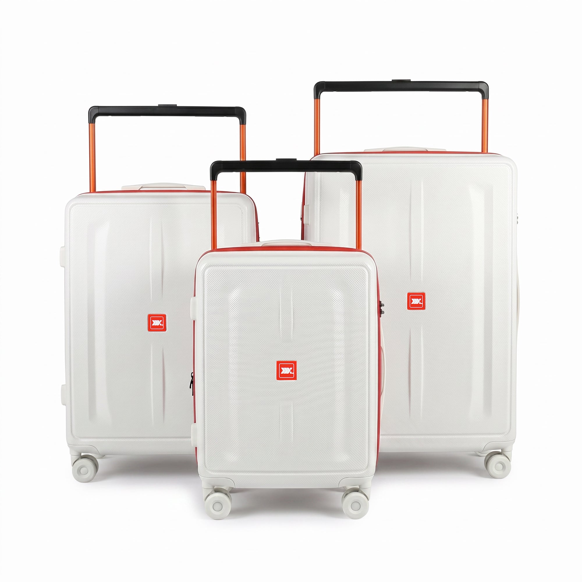 New York XPress LP-13803,3-Piece PC Hardshell Luggage, Expandable 20%, Spinner Wheels, TSA Lock, Wide Handle（20in/26in30in）