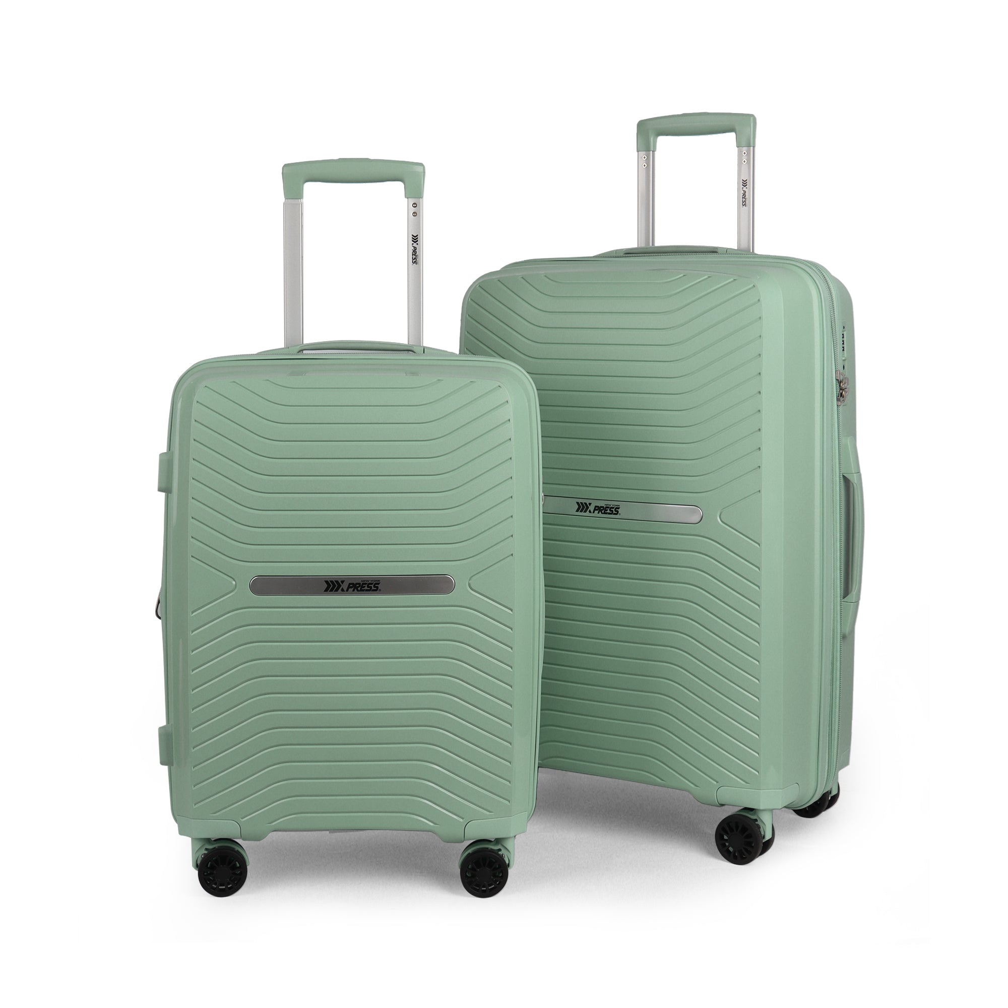 New York XPress 13804,3 Piece Luggage Set w/TSA LOCK,PC Hardside Suitcase Set w/Double Spinner Wheels,Expandable 20%,Luggage Sets,Lightweight Rolling Suitcase for Men/Women（20in/25in/29in）