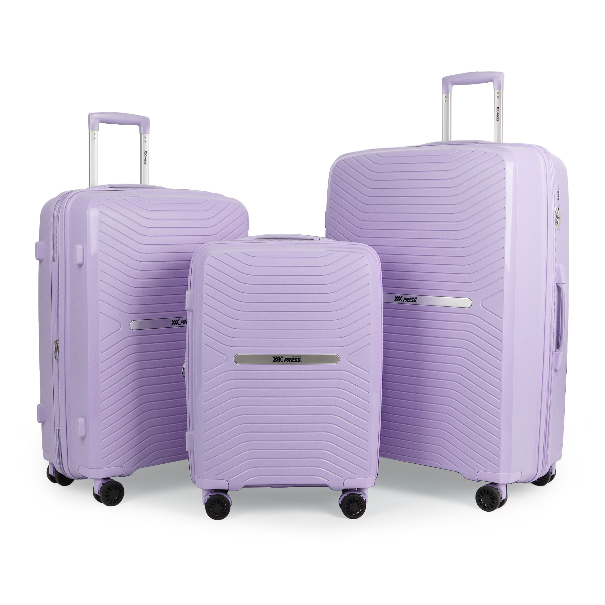 New York XPress 13804,3 Piece Luggage Set w/TSA LOCK,PC Hardside Suitcase Set w/Double Spinner Wheels,Expandable 20%,Luggage Sets,Lightweight Rolling Suitcase for Men/Women（20in/25in/29in）