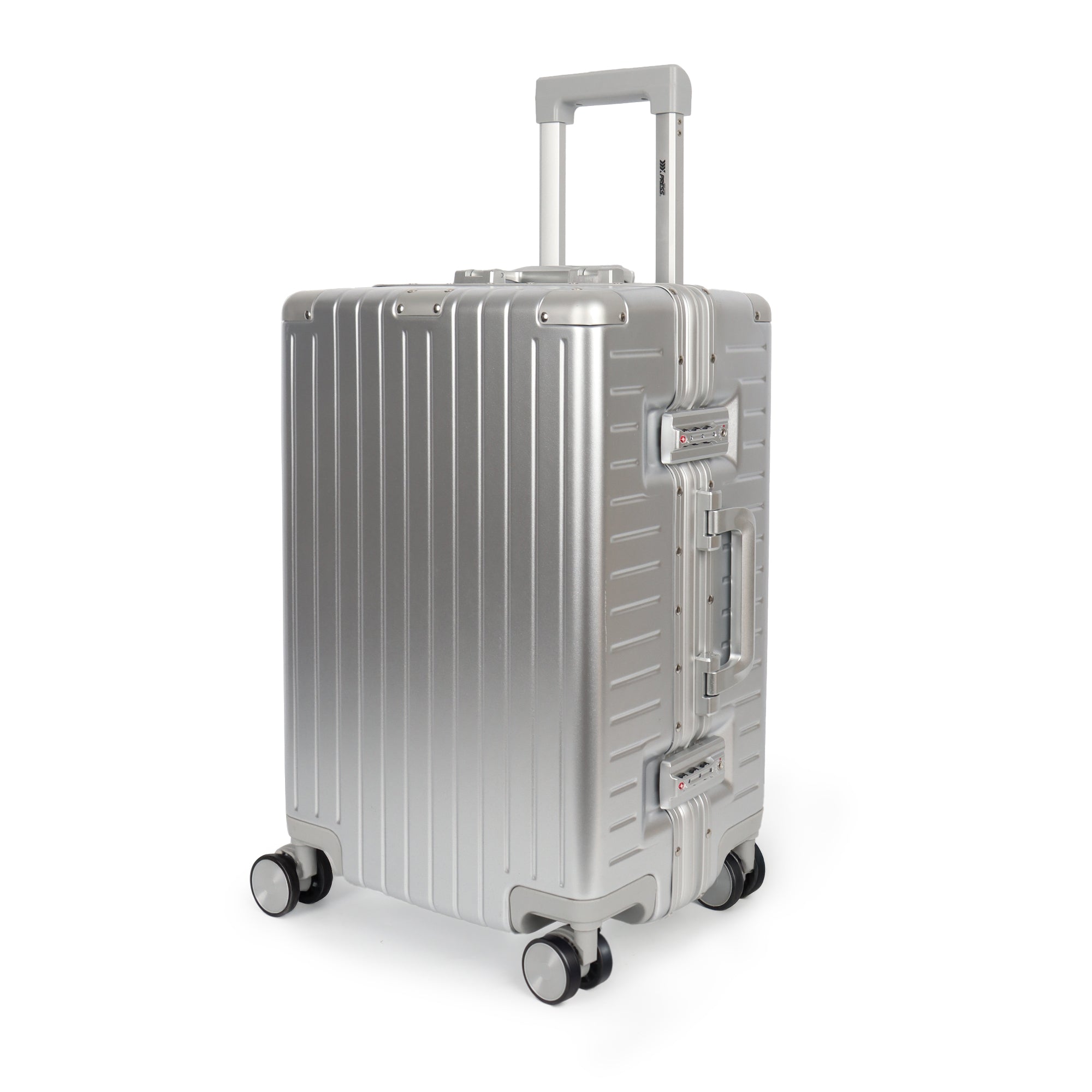 NEW YORK XPRESS Zipperless Luggage AL-12501,20in/30in,Aluminum Frame w/TSA LOCK w/Spinner Wheels