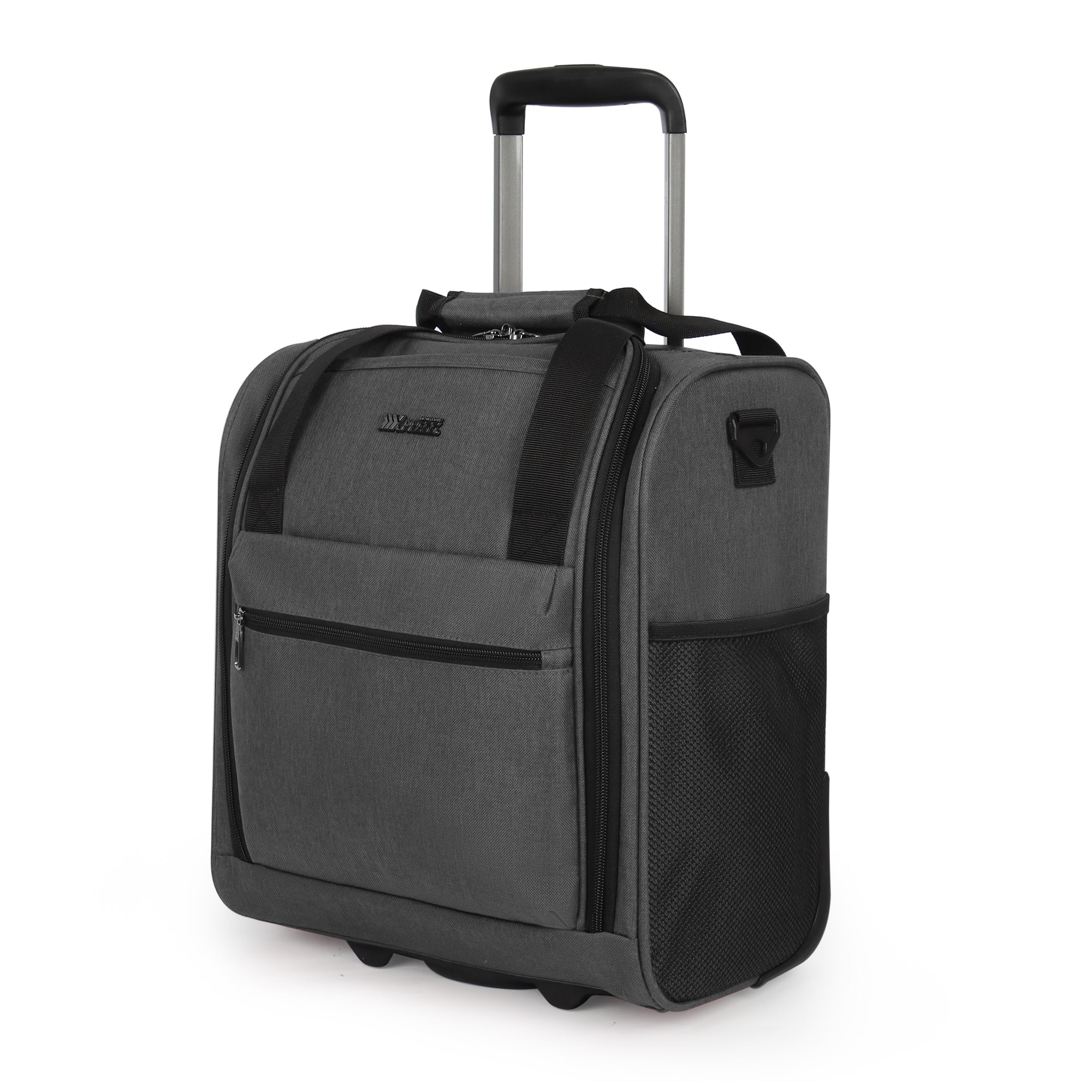 New York XPress TA-13-16,16'' Softside Carry-On Luggage for Airplane,3-in-1 Underseat Carry On Luggage with Wheels,Rolling Suitcase for Men/Women