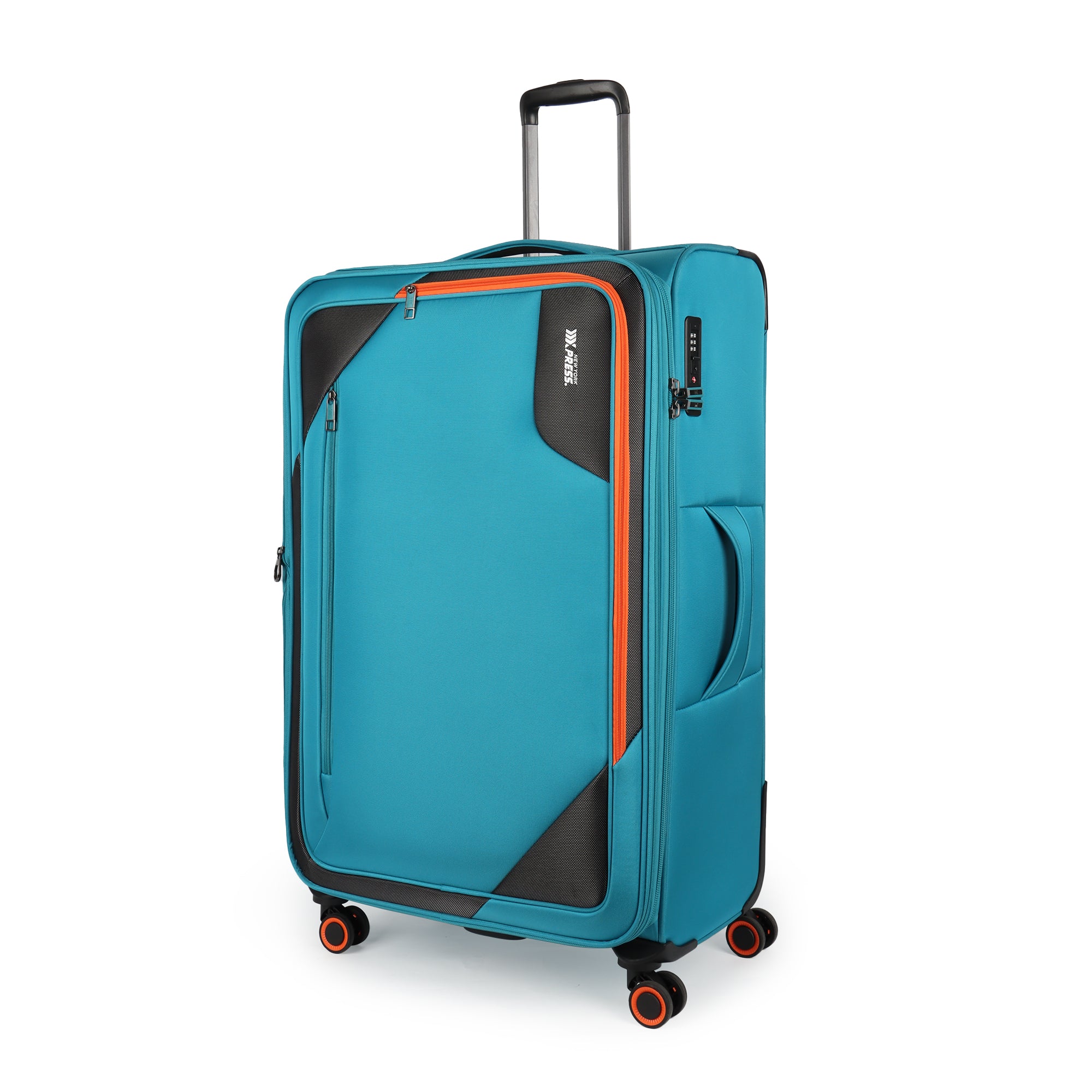 New York XPress WD-8818 Single Suitcase 20''/26''/30'',Softside Suitcase with TSA LOCK,Expandable 20% Luggage with Spinner Wheels,Tear-Resistant