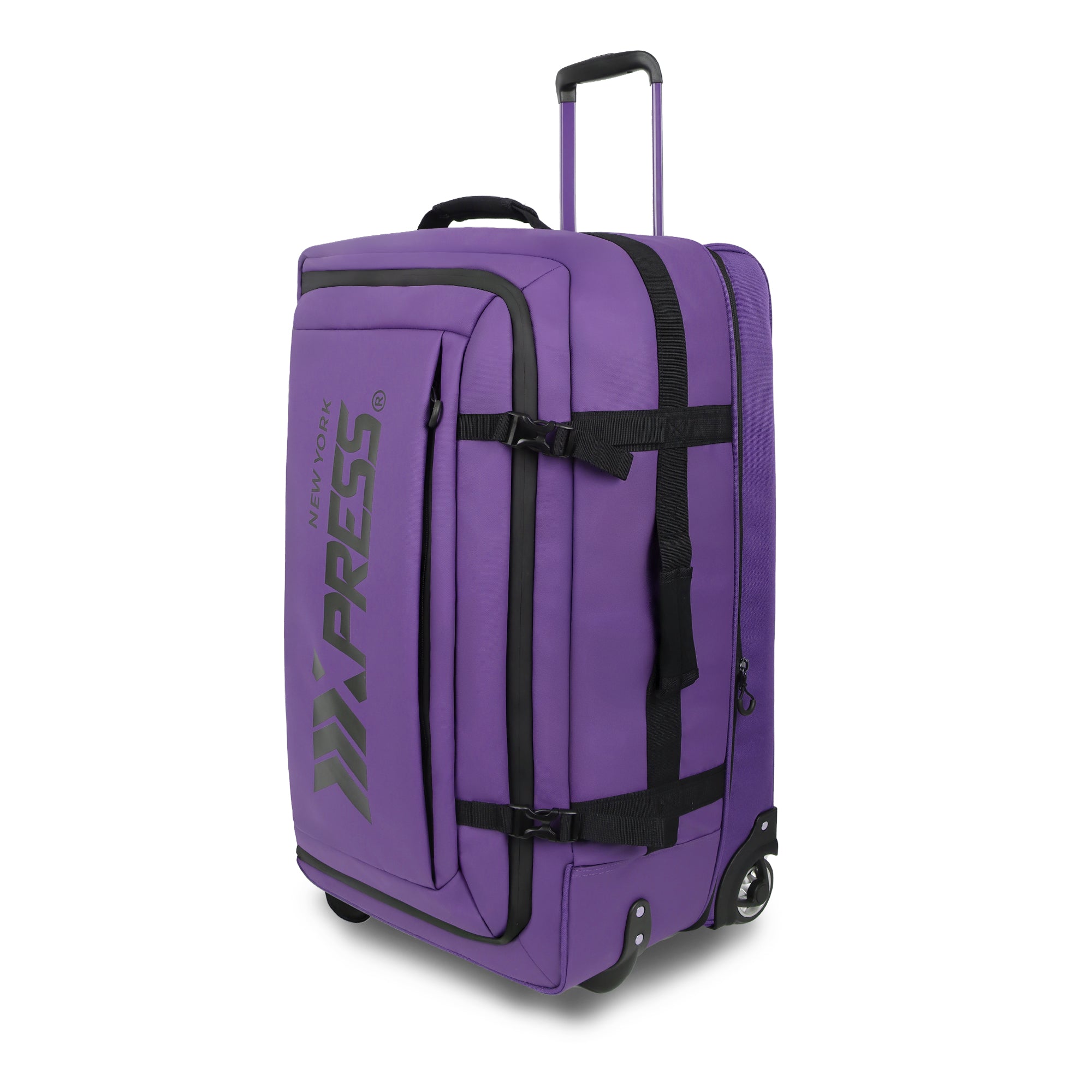 New York XPress TA-069-20'' Rolling Duffle Bag w/Wheels,26in/30in Rolling Duffle Bag w/Handle,Carry on Luggage Travel Duffle Bags for Man Women
