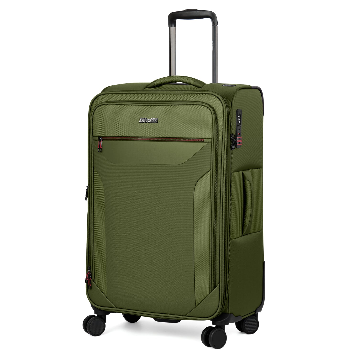 New York XPress WD-8817 Single Suitcase 20''/26''/30'',Lightweight Carry-On Suitcase with Spinner Wheels and TSA LOCK,Upright Softshell Luggage