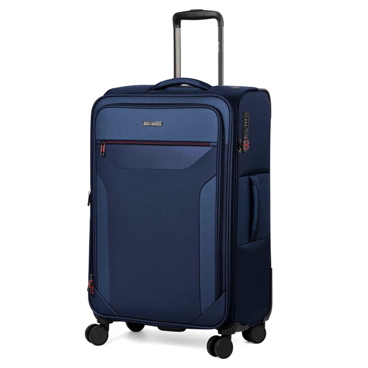 New York XPress WD-8817 Single Suitcase 20''/26''/30'',Lightweight Carry-On Suitcase with Spinner Wheels and TSA LOCK,Upright Softshell Luggage