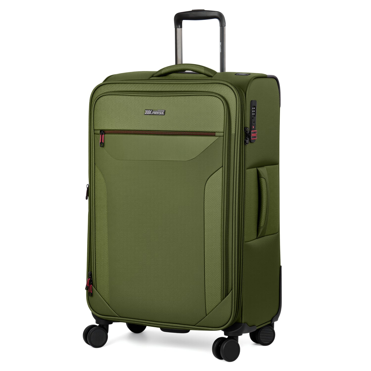 New York XPress WD-8817 Single Suitcase 20''/26''/30'',Lightweight Carry-On Suitcase with Spinner Wheels and TSA LOCK,Upright Softshell Luggage