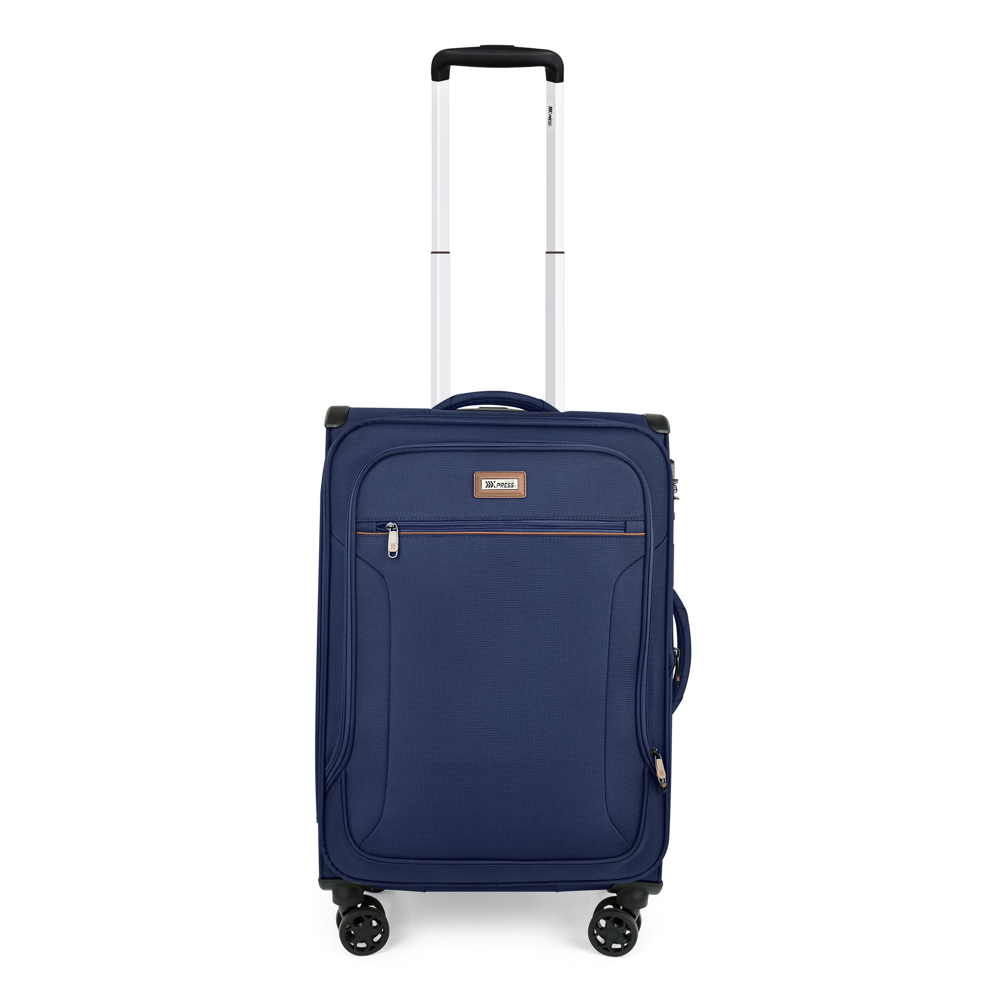 New York XPress XJ-1907,20in/24in/28in-Expandable 20% Luggage-Suitcases with Wheels Hardshell-Softside Luggage-Charcoal Material w/TSA LOCK