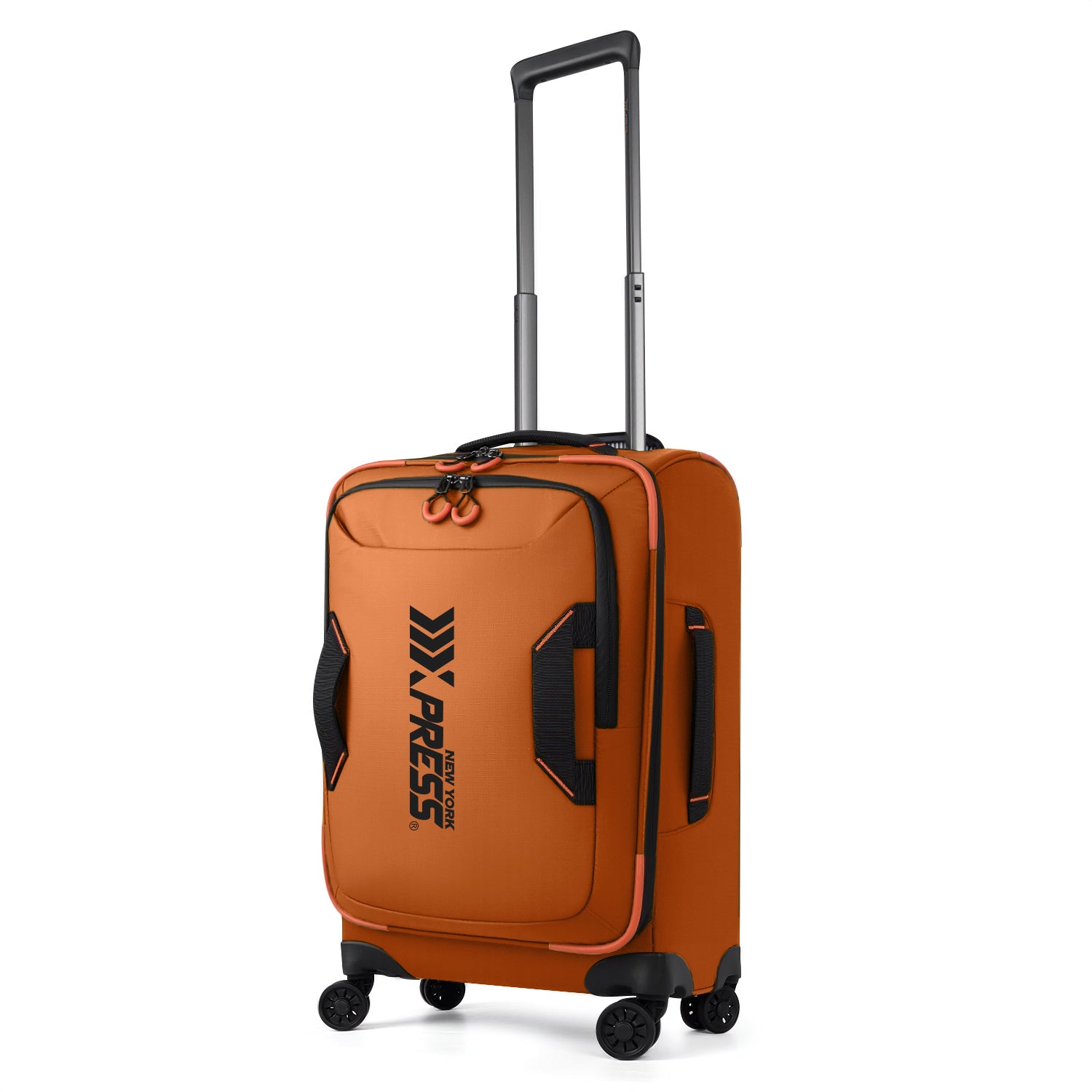 New York XPress TA-8353,20" Luggage, 24in/28in Softside Suitcase w/Double Spinner Wheels, Waterproof,Lightweight Rolling Suitcases for Men/Women
