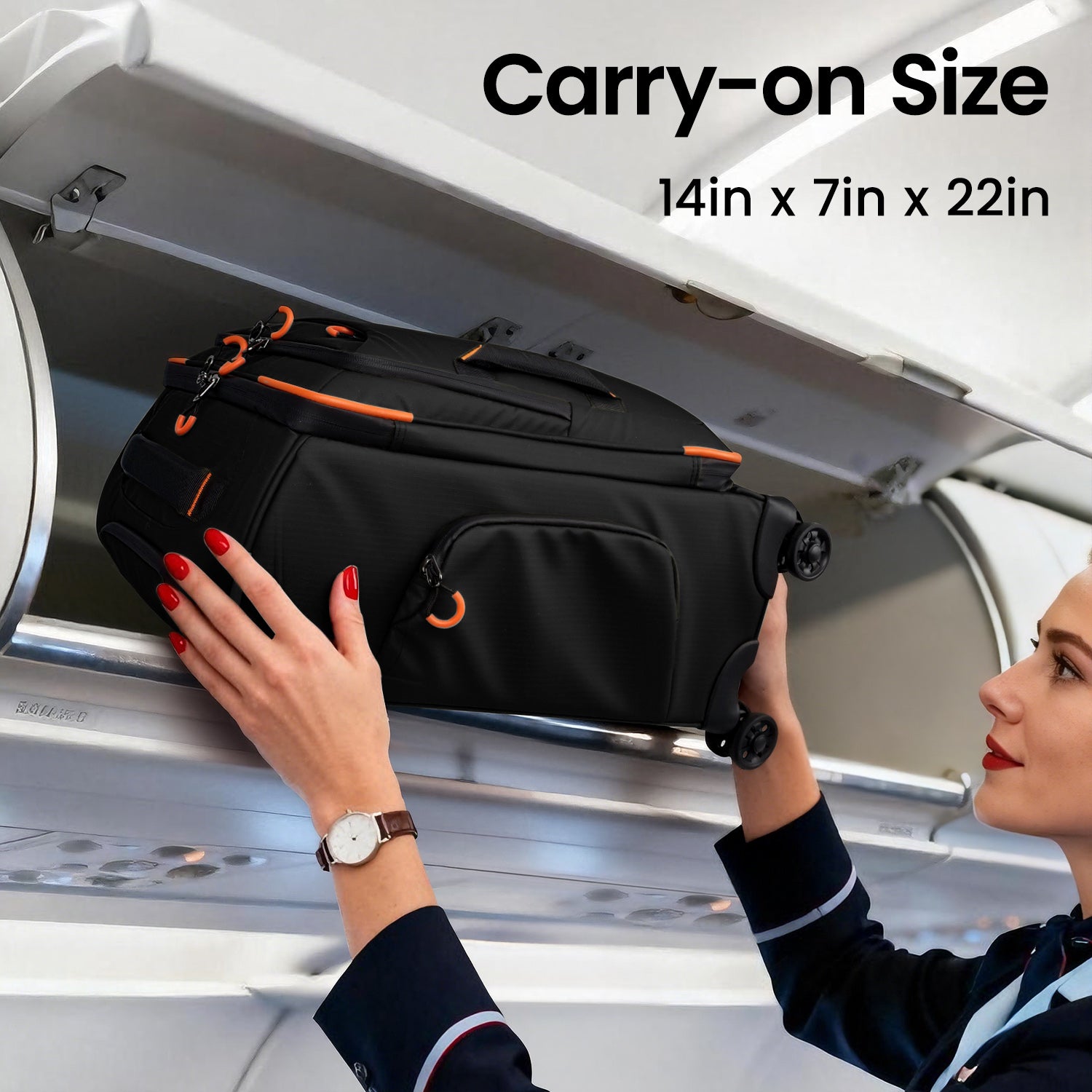 New York XPress TA-8353,20" Luggage, 24in/28in Softside Suitcase w/Double Spinner Wheels, Waterproof,Lightweight Rolling Suitcases for Men/Women