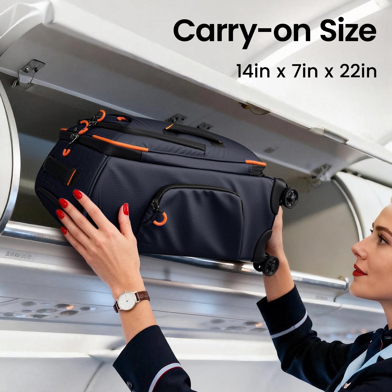 New York XPress TA-8353,20" Luggage, 24in/28in Softside Suitcase w/Double Spinner Wheels, Waterproof,Lightweight Rolling Suitcases for Men/Women