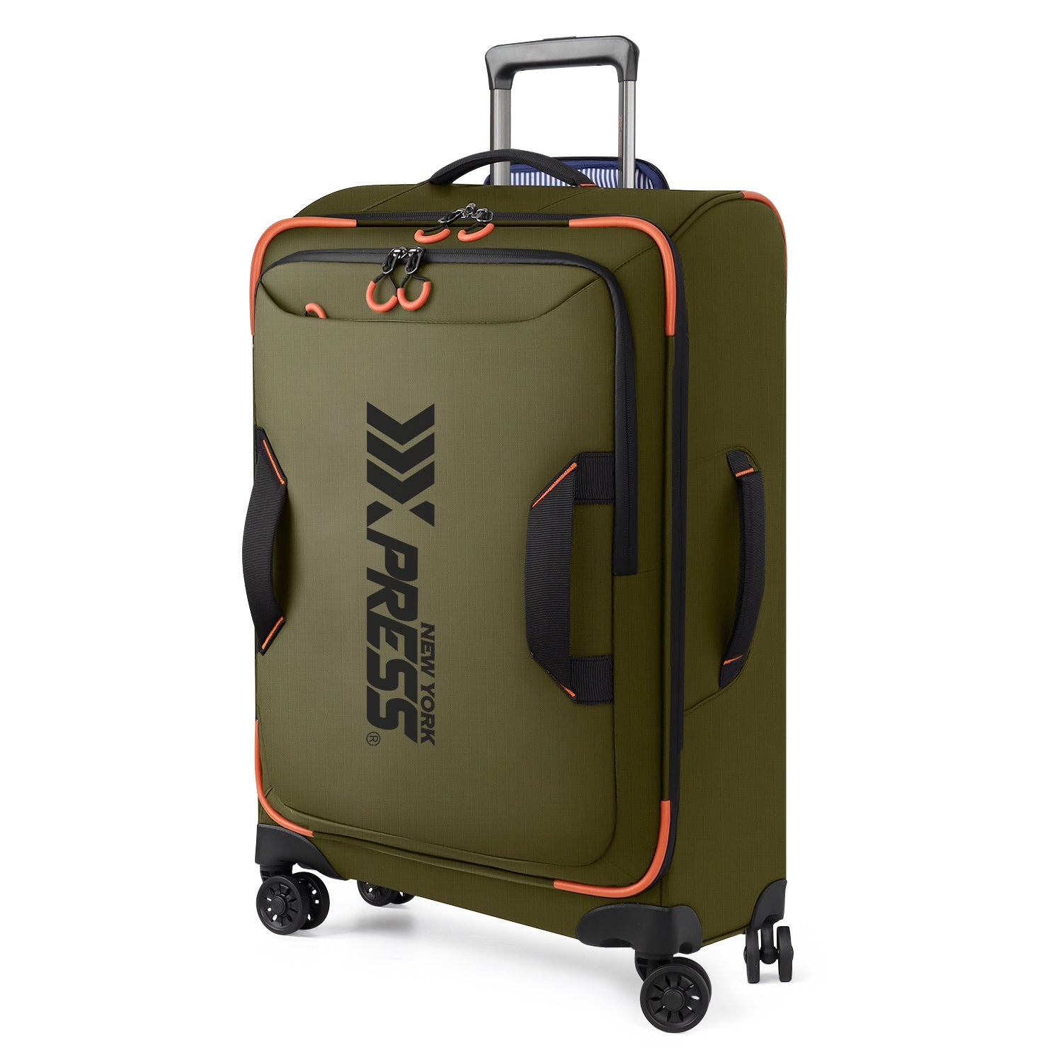 New York XPress TA-8353,20" Luggage, 24in/28in Softside Suitcase w/Double Spinner Wheels, Waterproof,Lightweight Rolling Suitcases for Men/Women