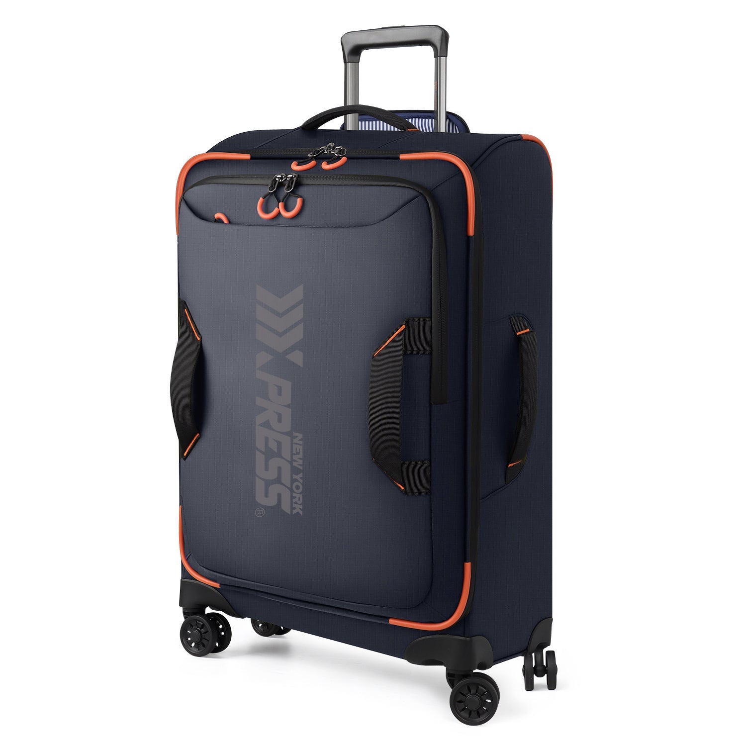 New York XPress TA-8353,20" Luggage, 24in/28in Softside Suitcase w/Double Spinner Wheels, Waterproof,Lightweight Rolling Suitcases for Men/Women