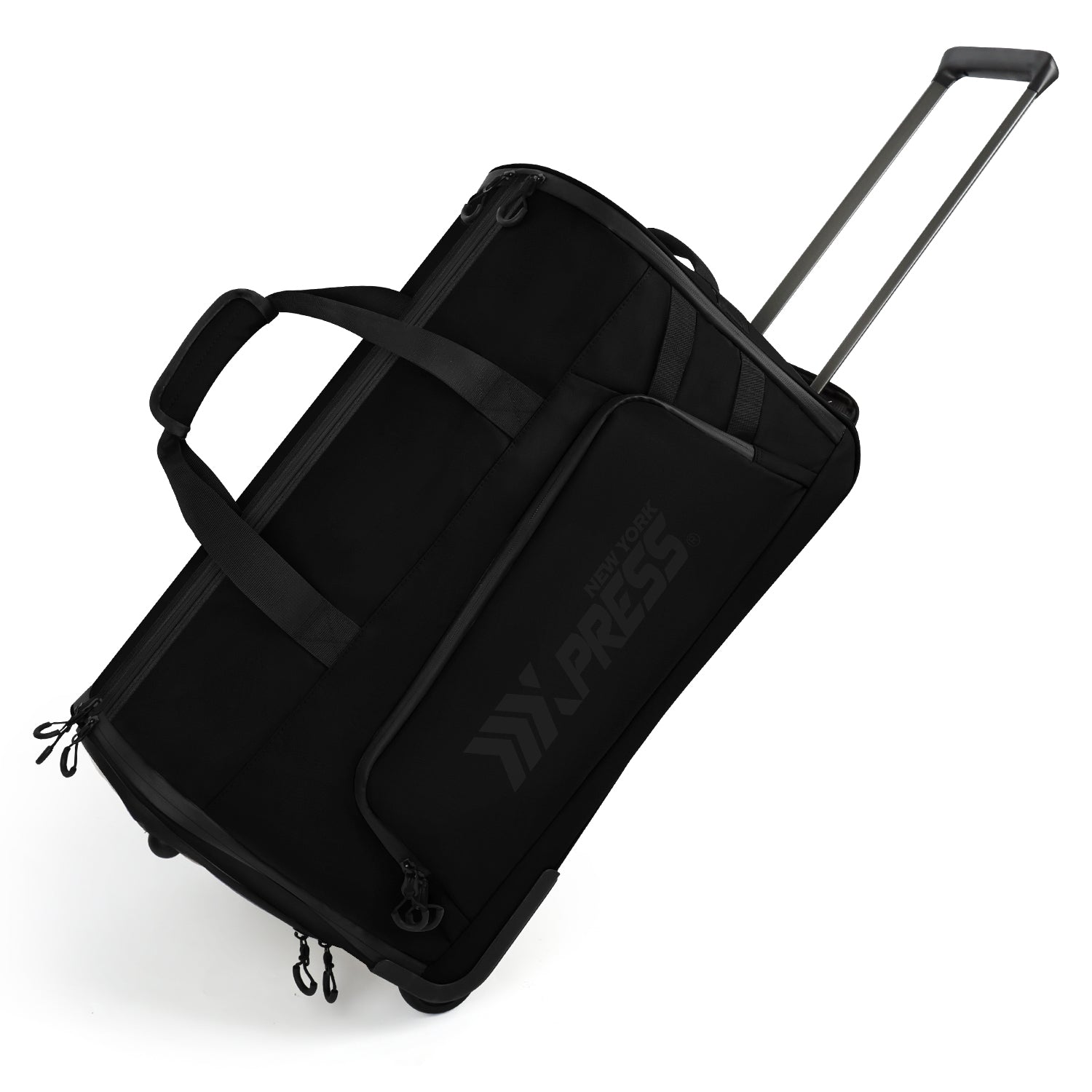 New York XPress GB-161, 2 in 1 Rolling Garment Bag with Wheels,Overnight Bags with Wheels,Rolling Duffle Bag w/Shoes Compartment