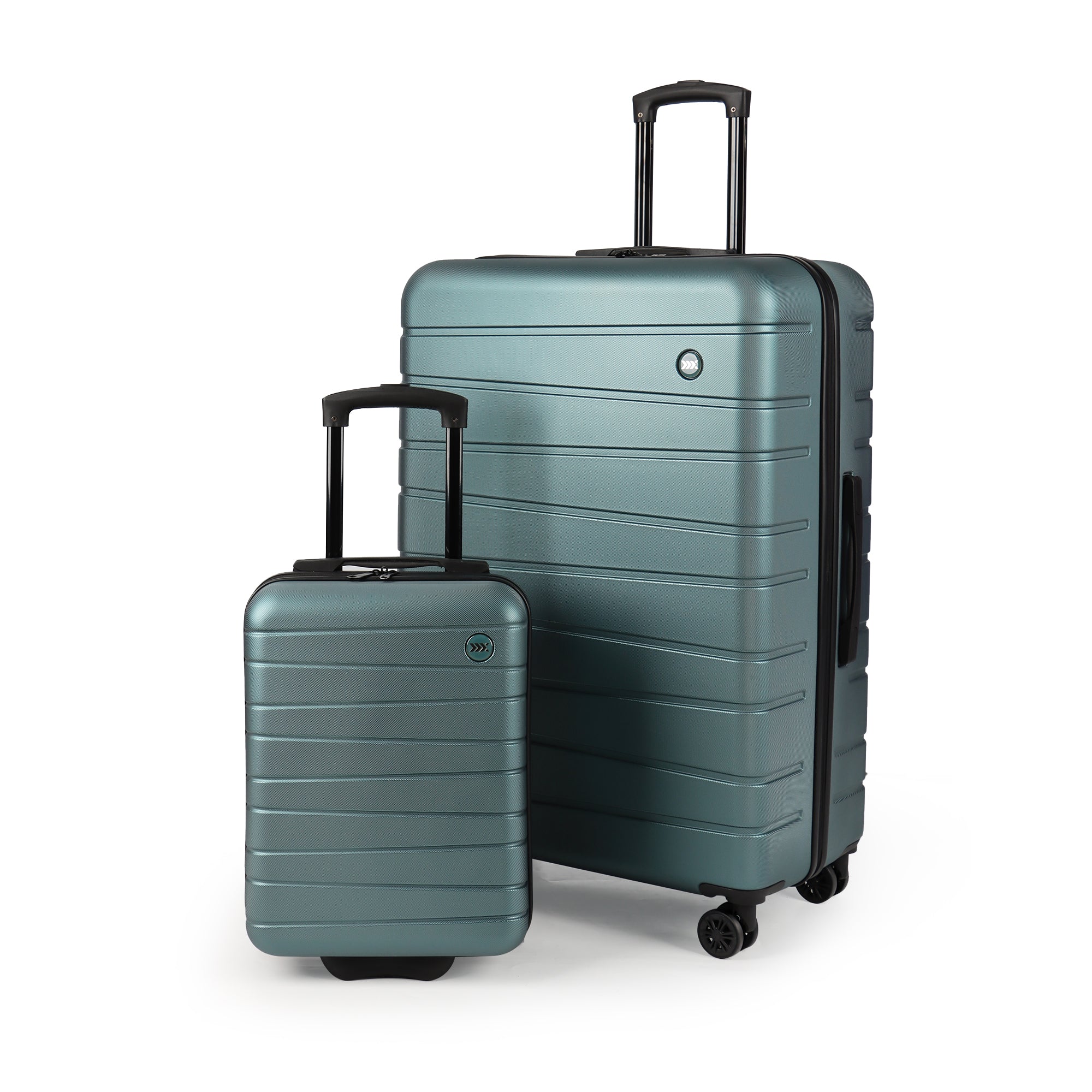 New York XPress 2538 2-PC (16/30in) ABS Hardshell Spinner, No LOCK (Keyhole), Scratch-Resistant, Lightweight Durable for Men/Women