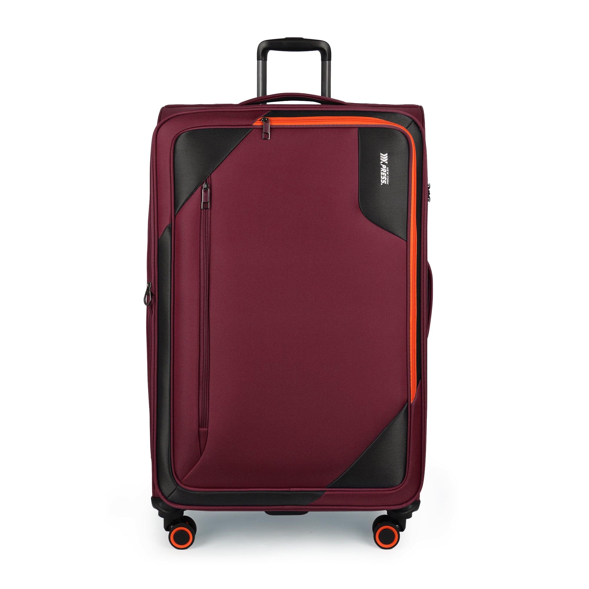 New York XPress WD-8818 Single Suitcase 20''/26''/30'',Softside Suitcase with TSA LOCK,Expandable 20% Luggage with Spinner Wheels,Tear-Resistant