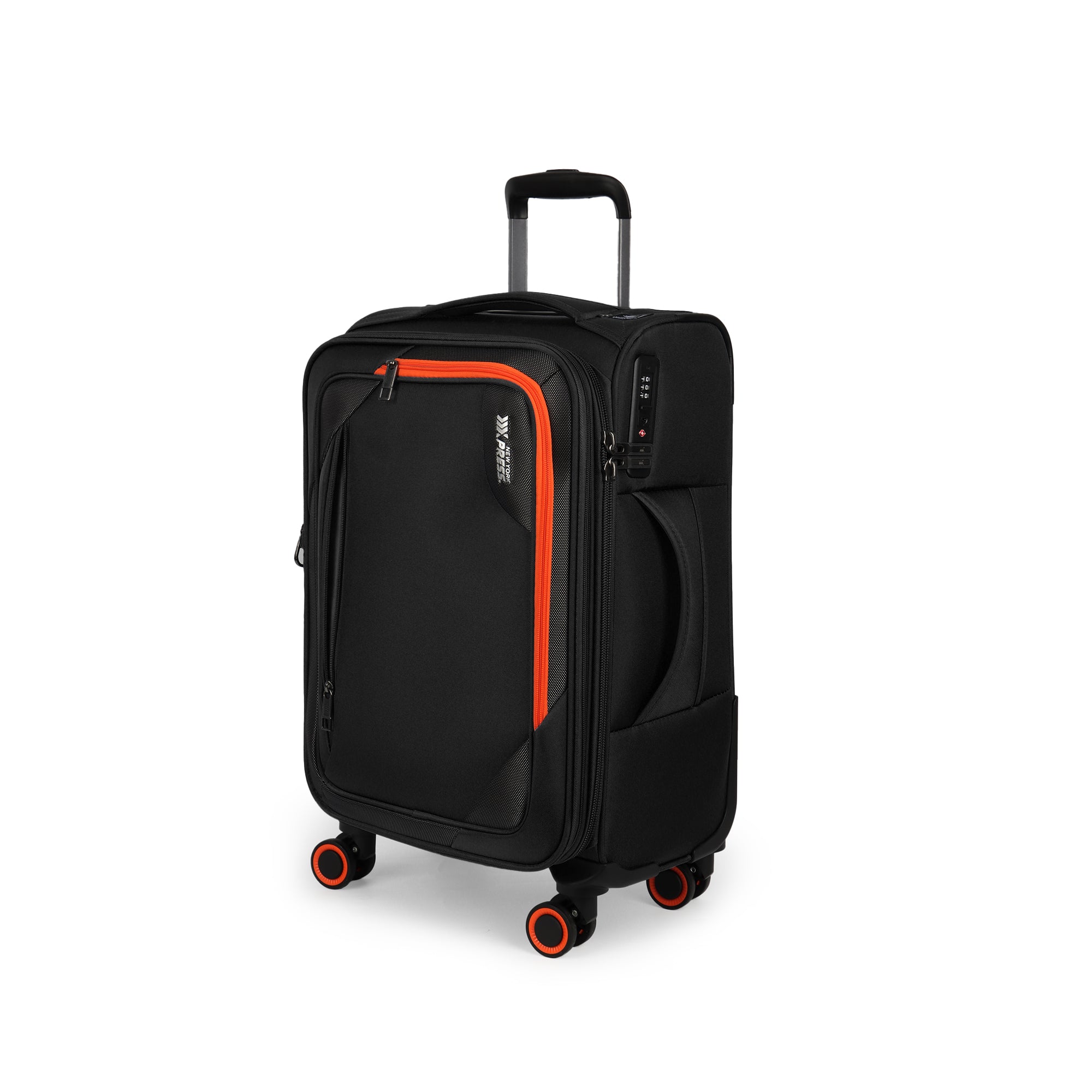 New York XPress WD-8818 Single Suitcase 20''/26''/30'',Softside Suitcase with TSA LOCK,Expandable 20% Luggage with Spinner Wheels,Tear-Resistant
