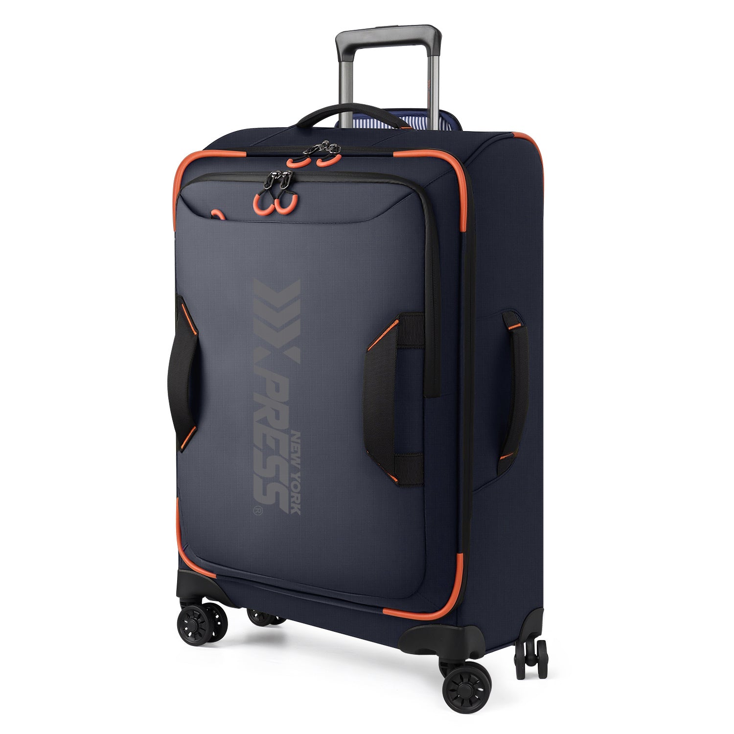 New York XPress TA-8353,20" Luggage, 24in/28in Softside Suitcase w/Double Spinner Wheels, Waterproof,Lightweight Rolling Suitcases for Men/Women