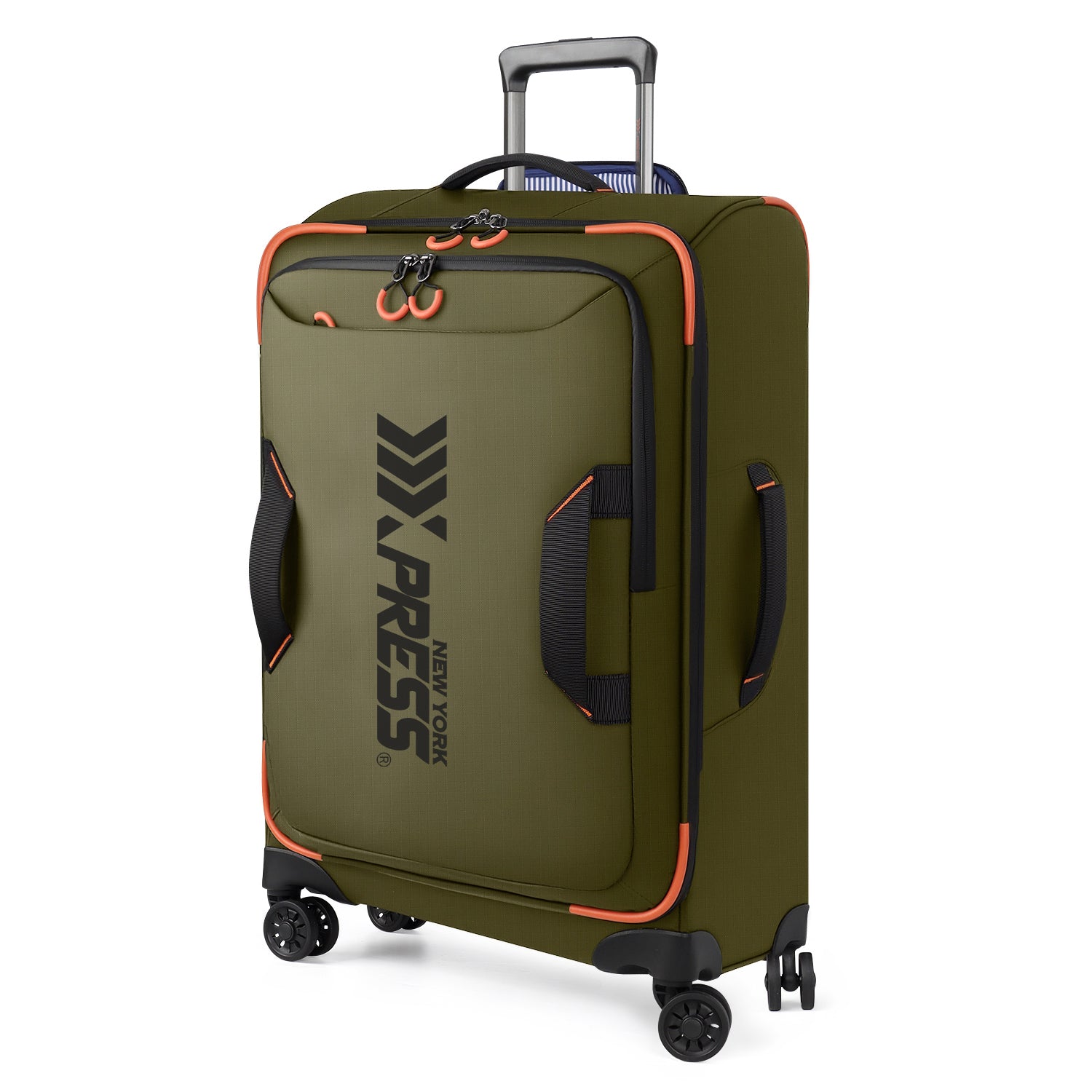 New York XPress TA-8353,20" Luggage, 24in/28in Softside Suitcase w/Double Spinner Wheels, Waterproof,Lightweight Rolling Suitcases for Men/Women