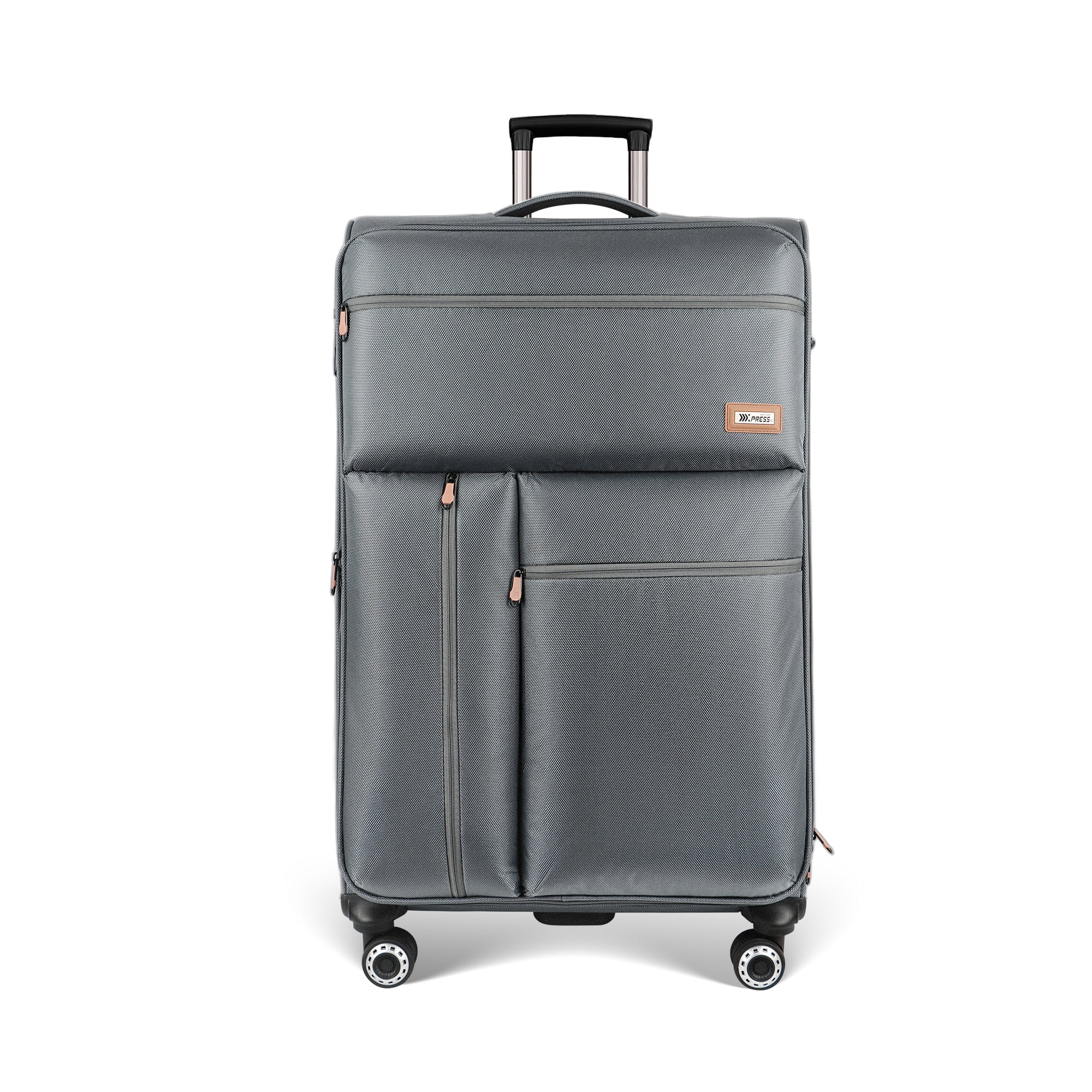 New York XPress XJ 1901,20in/26in/30in Softside Expandable Rolling Luggage w/TSA LOCK and Double Spinner Wheels,Lightweight Suitcases for Men Women