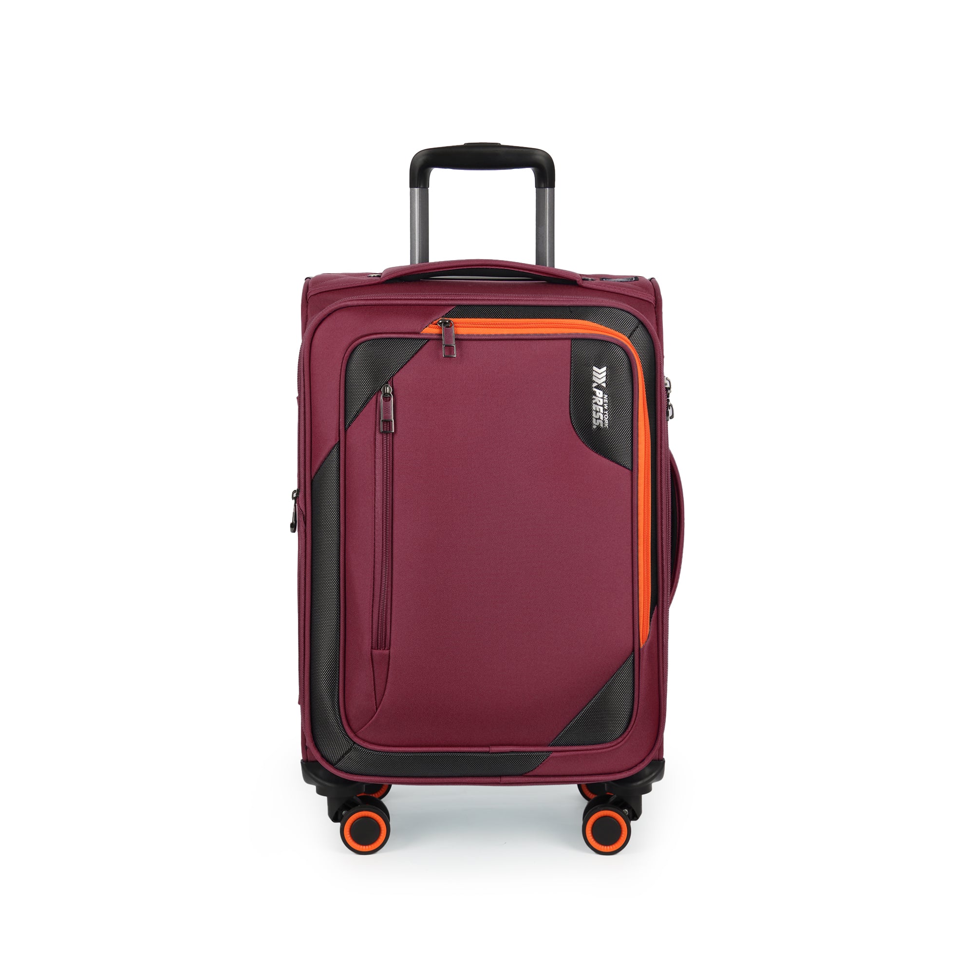 New York XPress WD-8818 Single Suitcase 20''/26''/30'',Softside Suitcase with TSA LOCK,Expandable 20% Luggage with Spinner Wheels,Tear-Resistant