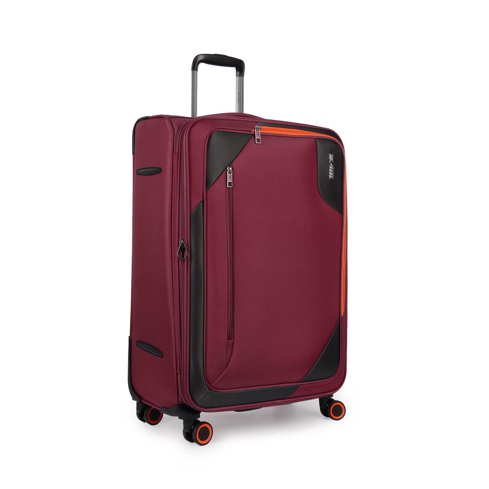 New York XPress WD-8818 Single Suitcase 20''/26''/30'',Softside Suitcase with TSA LOCK,Expandable 20% Luggage with Spinner Wheels,Tear-Resistant