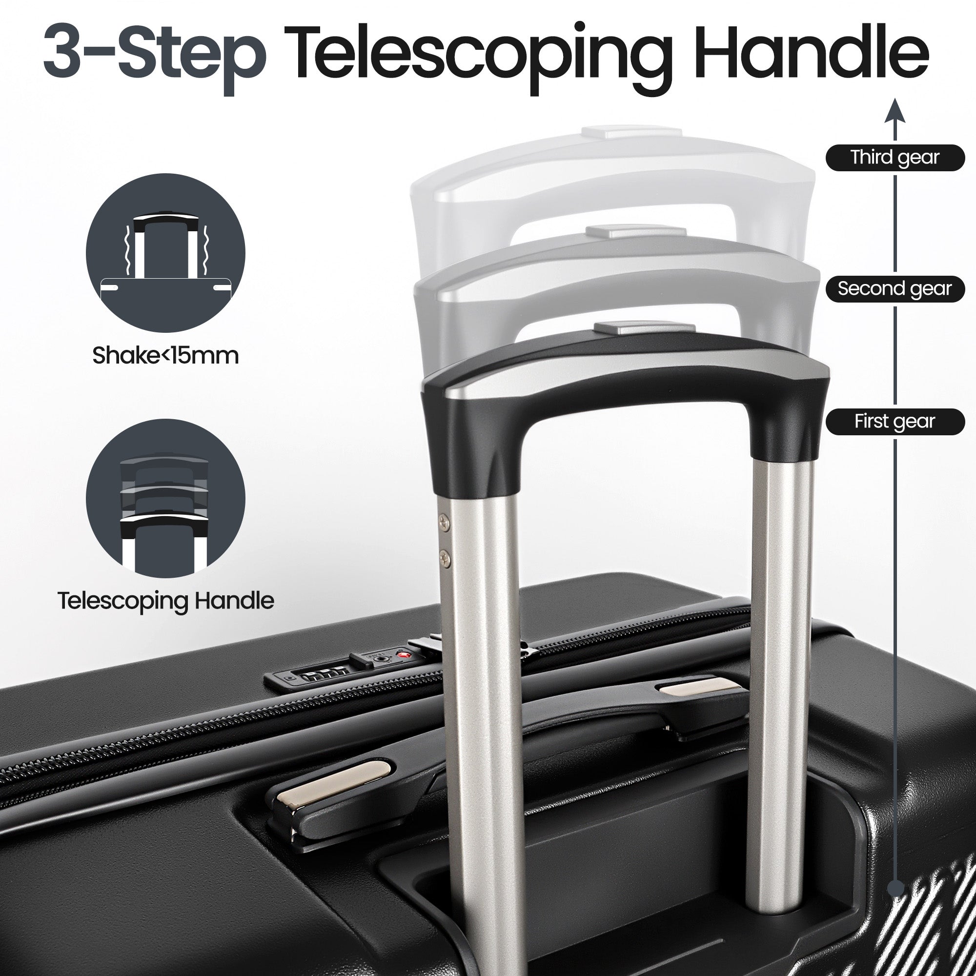 New York XPress WD577,Single Suitcase 20/26/30in Hardshell Luggage, TSA LOCK, w/Spinner Wheels,Expandable 20%, Lightweight Rolling Suitcase