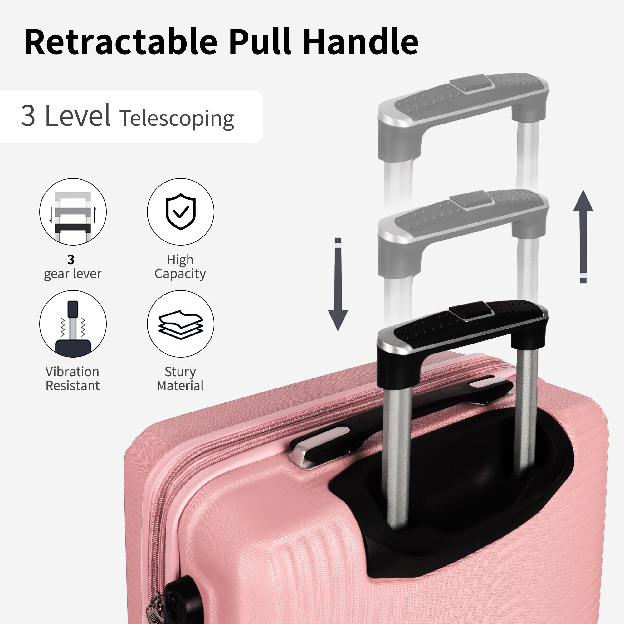 NEW YORK XPRESS WD-588-20" Hardside Carry-On Luggage for Airplane,Hardshell Suitcase with 8 Spinner Wheels