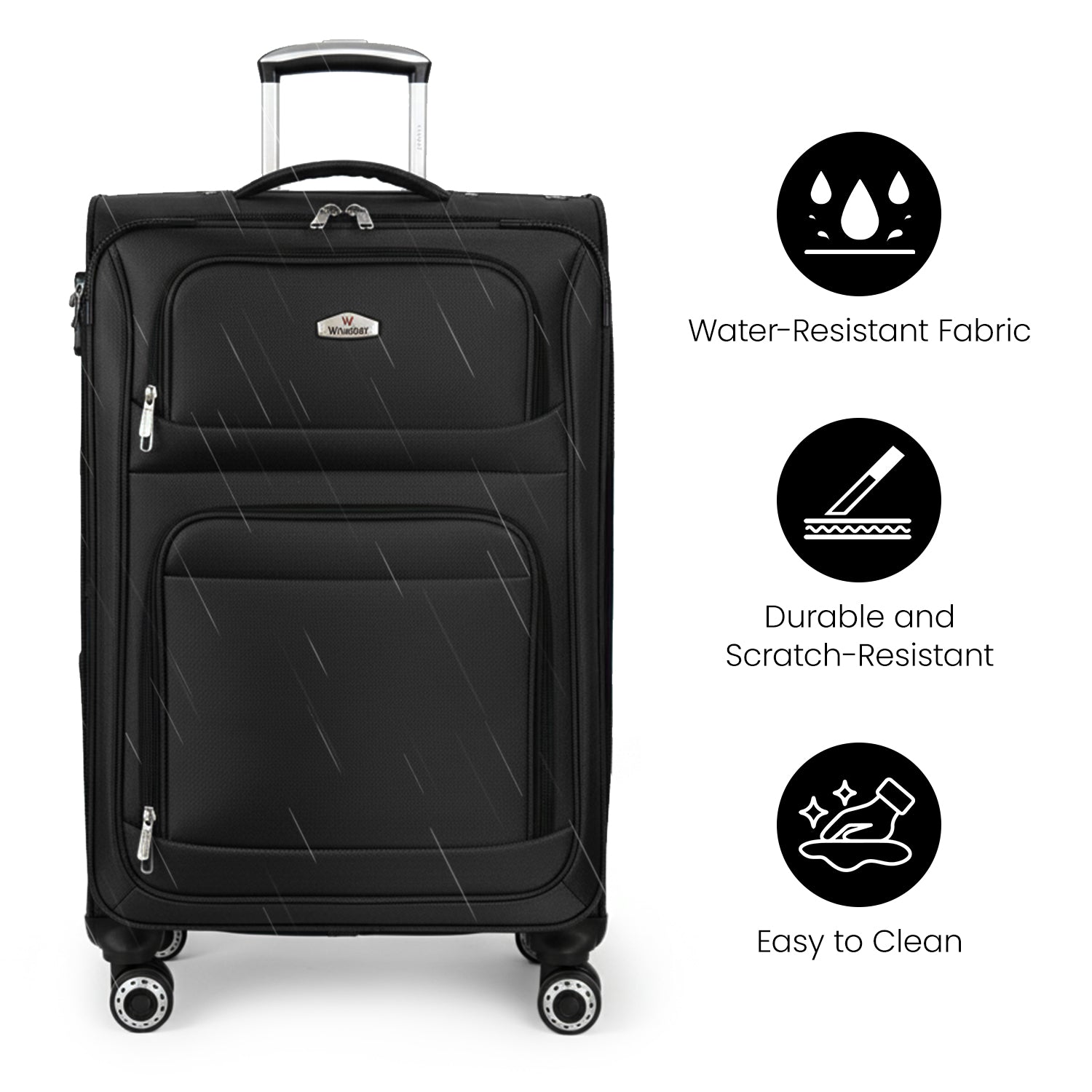 New York XPress WD-1622,20 inch  Carry on Luggage,26in/30in Softside Suitcase with Combination LOCK,Expandable Luggage,Lightweight Rolling Suitcases