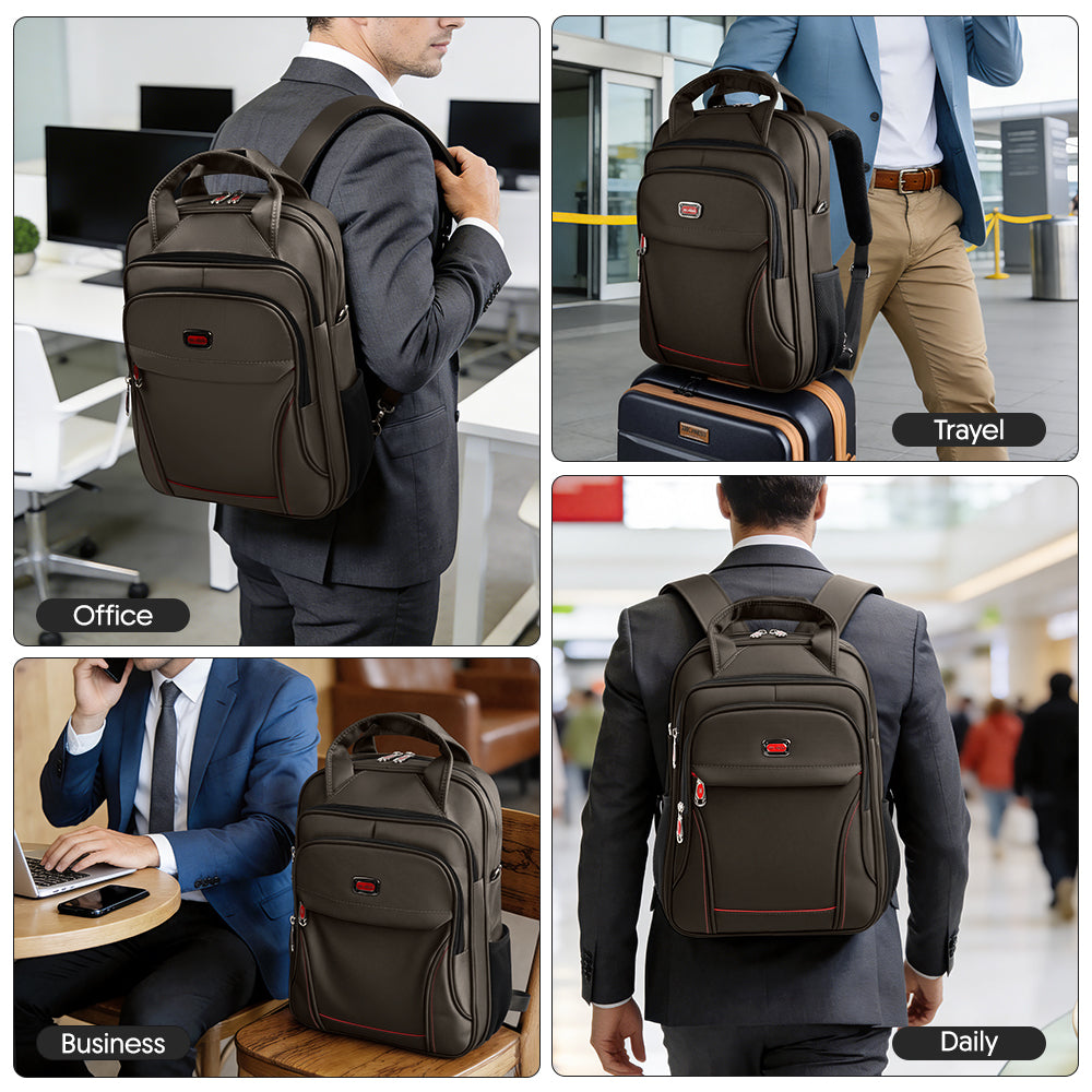 New York XPress 2113,3-in-1 Laptop Backpack for Men/Women,15.6''Laptop Bag/Convertible Backpack/Shoulder Bag,w/Shoulder Strap