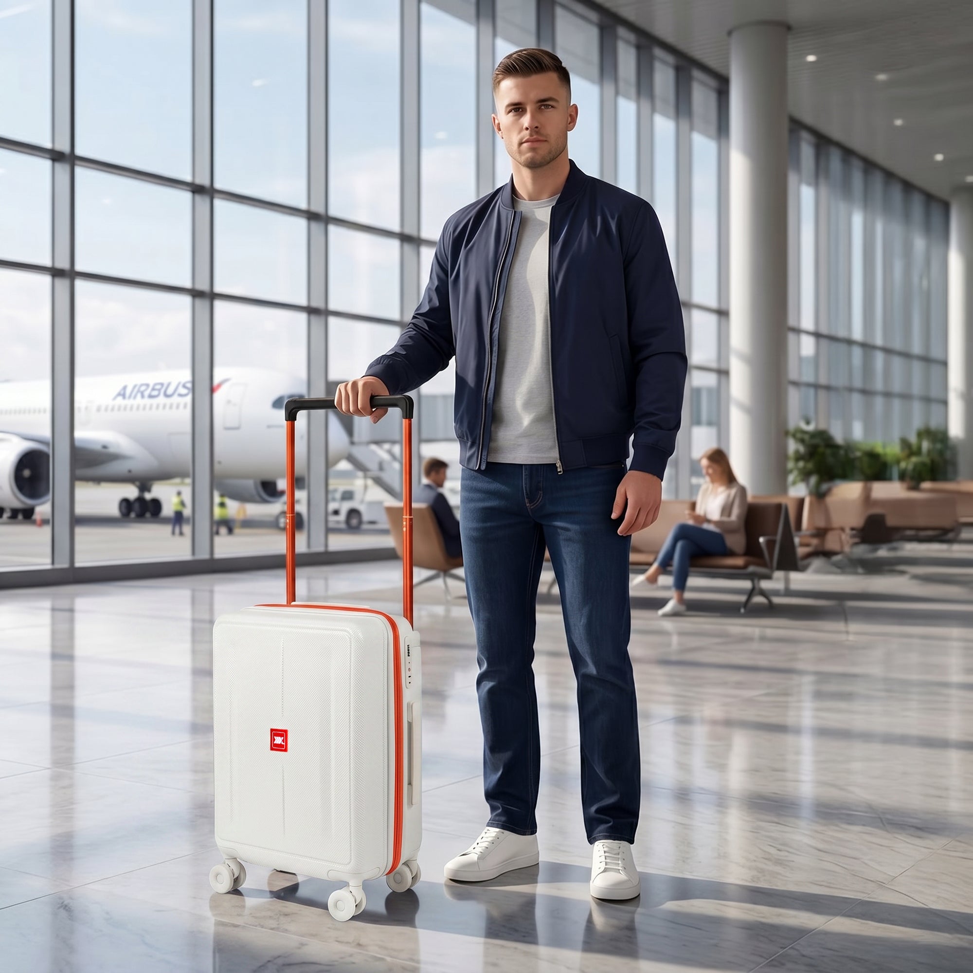 New York XPress LP-13803,3-Piece PC Hardshell Luggage, Expandable 20%, Spinner Wheels, TSA Lock, Wide Handle（20in/26in30in）