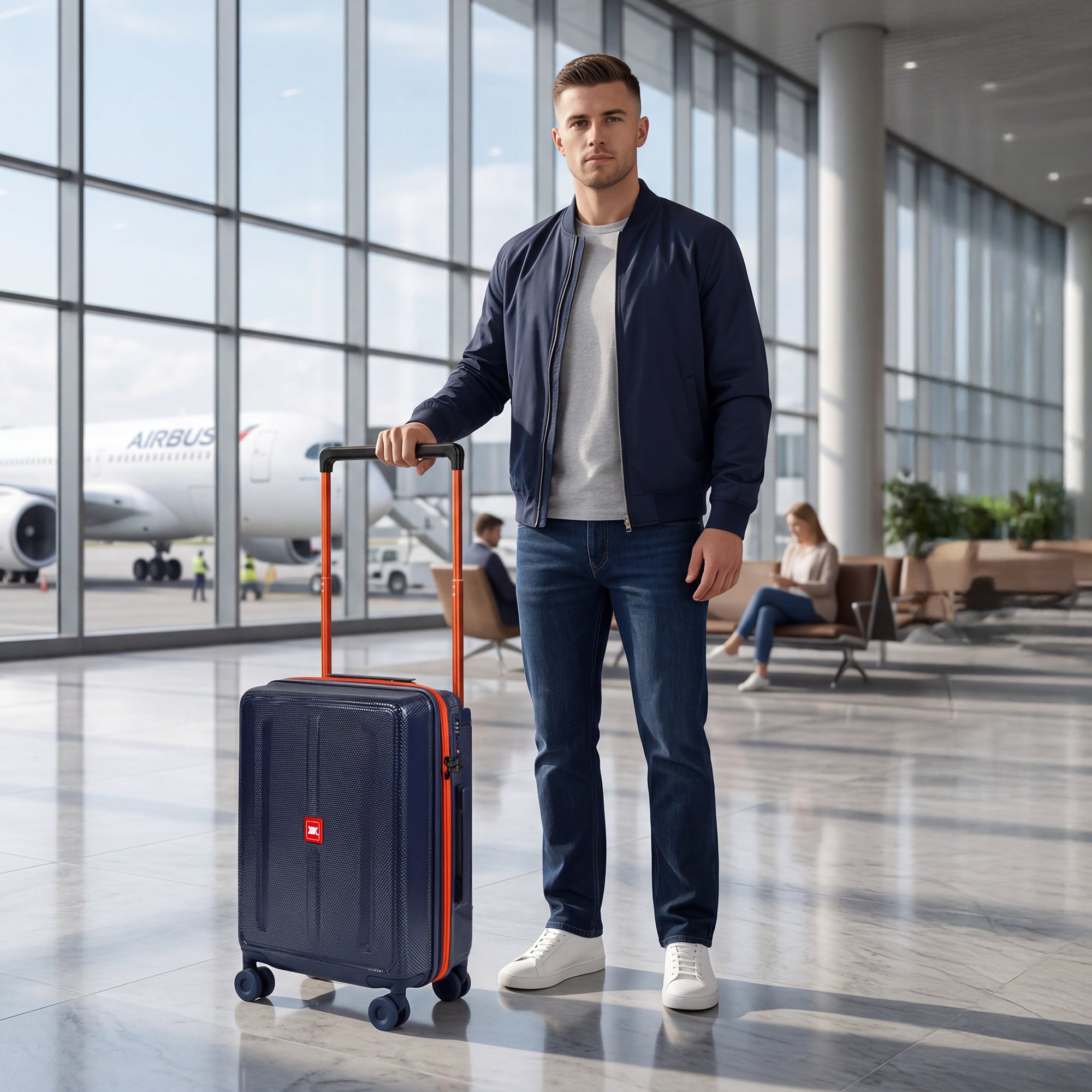 New York XPress LP-13803,3-Piece PC Hardshell Luggage, Expandable 20%, Spinner Wheels, TSA Lock, Wide Handle（20in/26in30in）