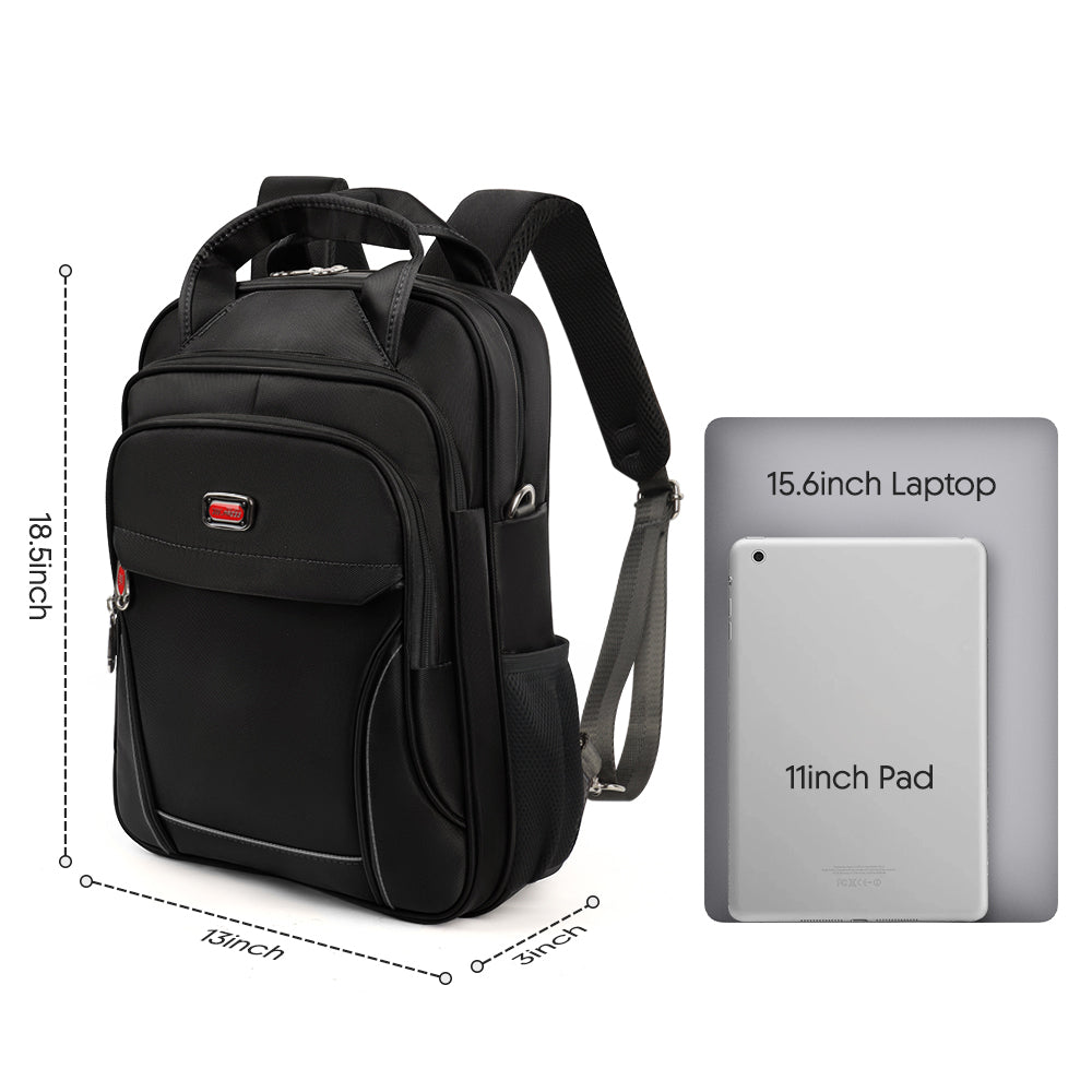 New York XPress 2113,3-in-1 Laptop Backpack for Men/Women,15.6''Laptop Bag/Convertible Backpack/Shoulder Bag,w/Shoulder Strap