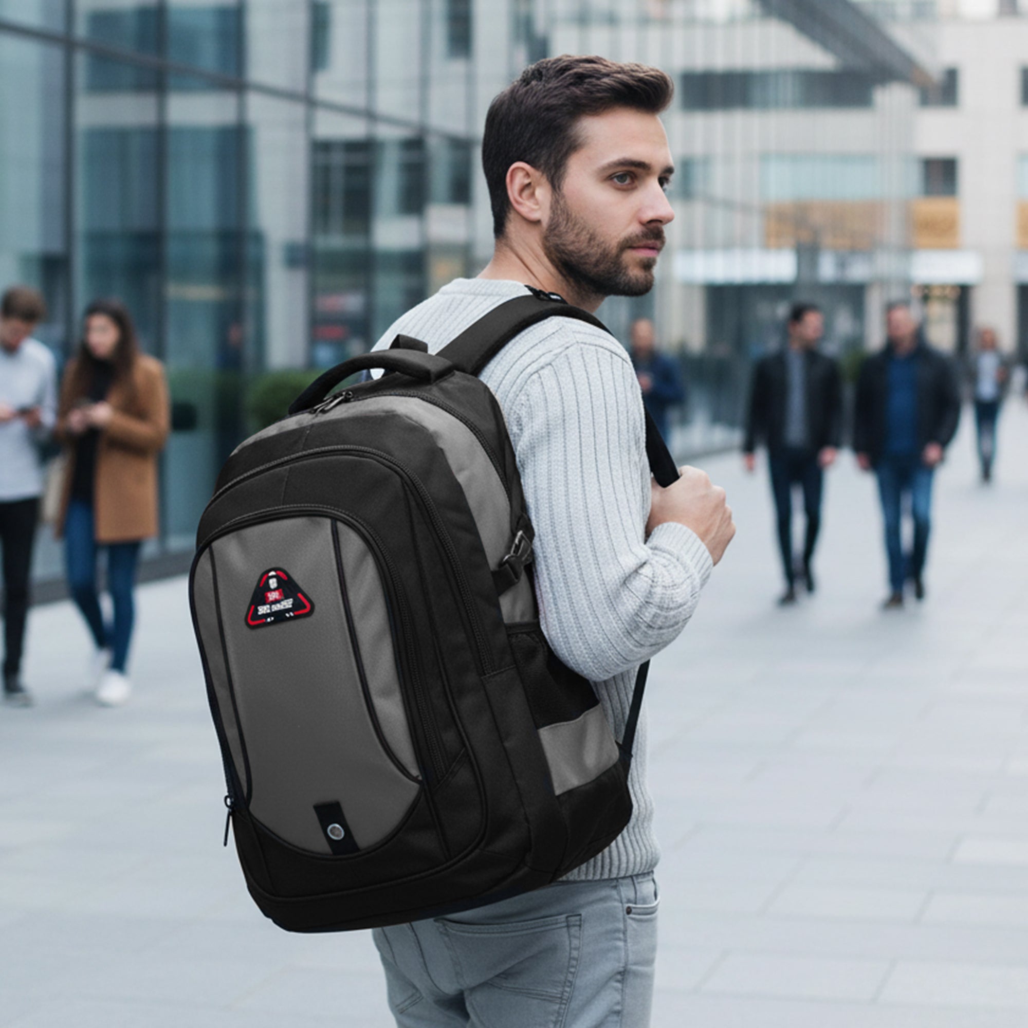 New York XPress 8160 Laptop Backpack for Men Women with 45 Liters Large Capacity,15.6 inch Laptop Computer Bag Travel Backpack,Water Resistant