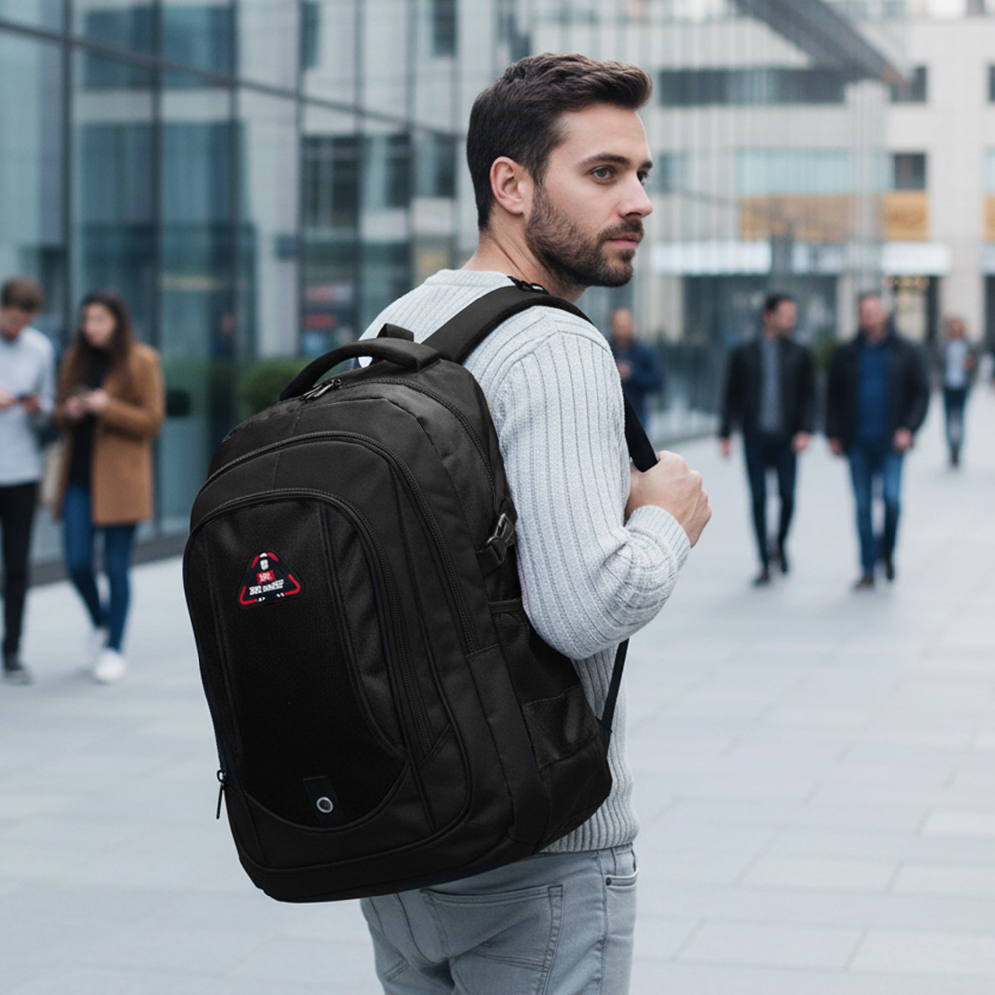 New York XPress 8160 Laptop Backpack for Men Women with 45 Liters Large Capacity,15.6 inch Laptop Computer Bag Travel Backpack,Water Resistant