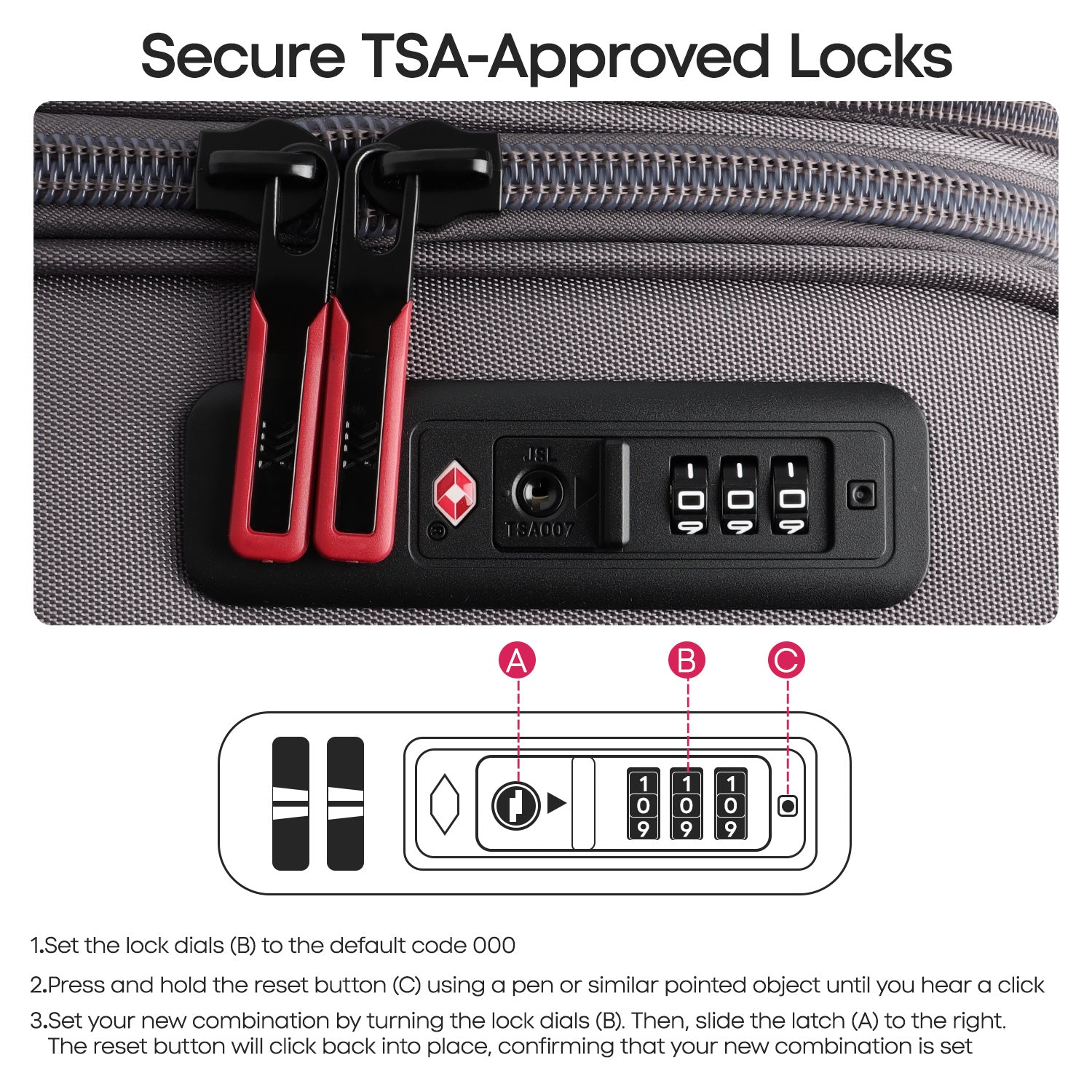 New York XPress WD-8817 3PCS Softside Luggage Set, Expandable Spinner with TSA LOCK, Lightweight Travel Suitcase for Men Women (20/26/30in) ﻿ ﻿