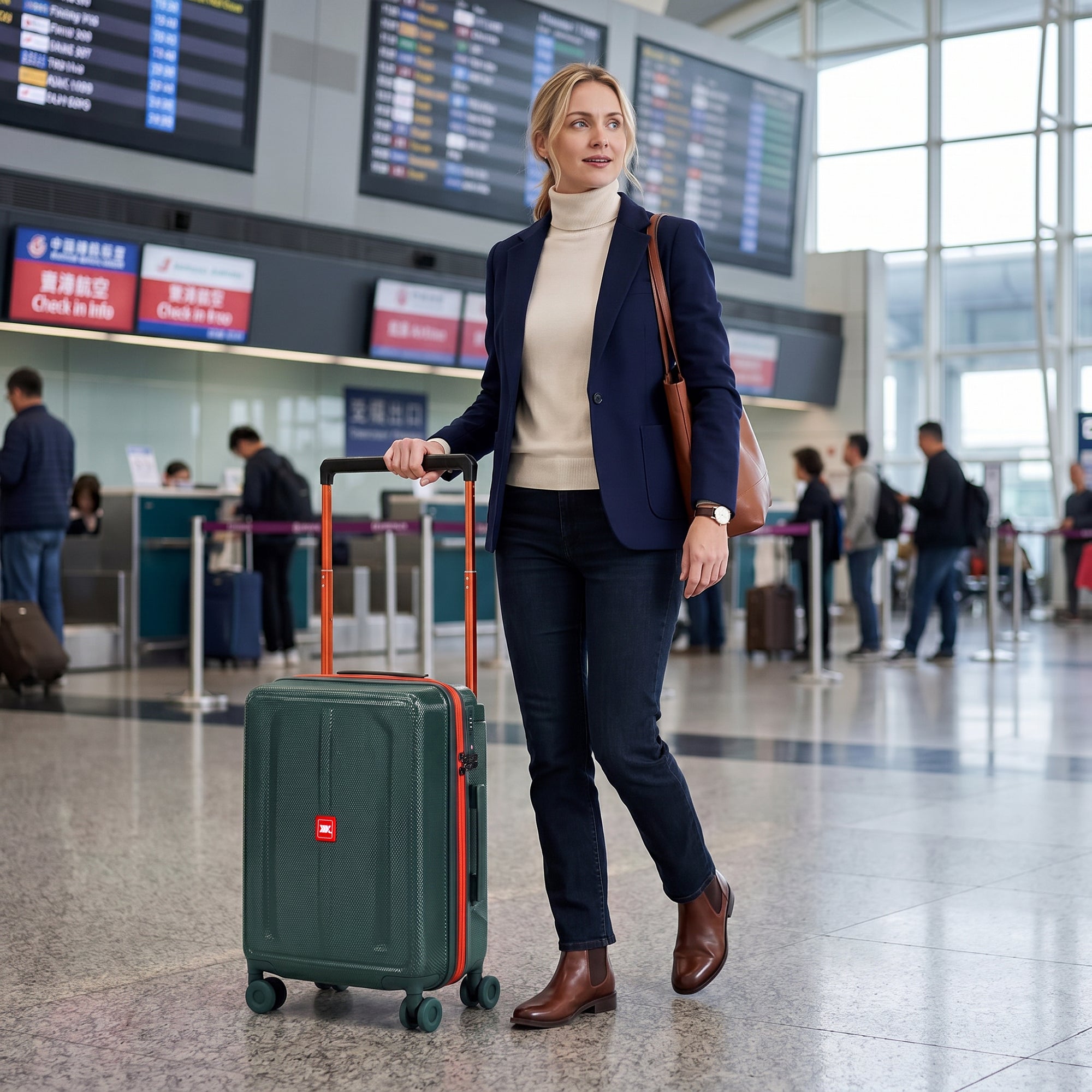 New York XPress LP-13803,3-Piece PC Hardshell Luggage, Expandable 20%, Spinner Wheels, TSA Lock, Wide Handle（20in/26in30in）