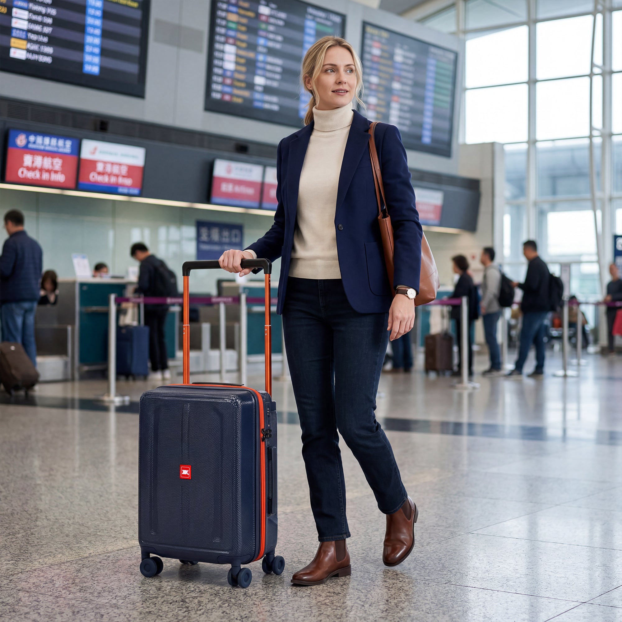 New York XPress LP-13803,3-Piece PC Hardshell Luggage, Expandable 20%, Spinner Wheels, TSA Lock, Wide Handle（20in/26in30in）