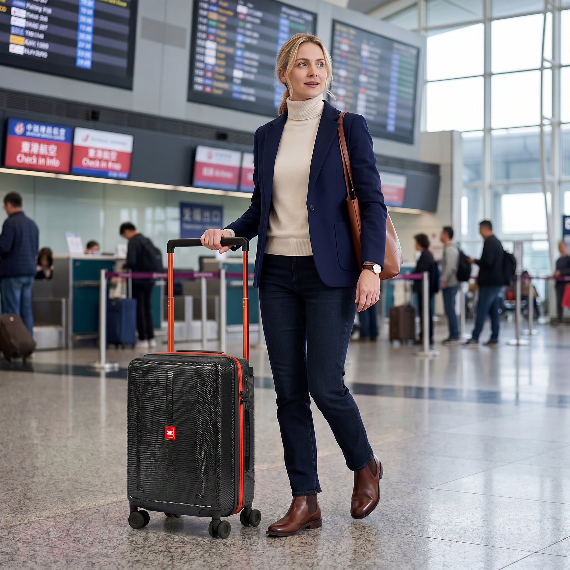 New York XPress LP-13803,3-Piece PC Hardshell Luggage, Expandable 20%, Spinner Wheels, TSA Lock, Wide Handle（20in/26in30in）