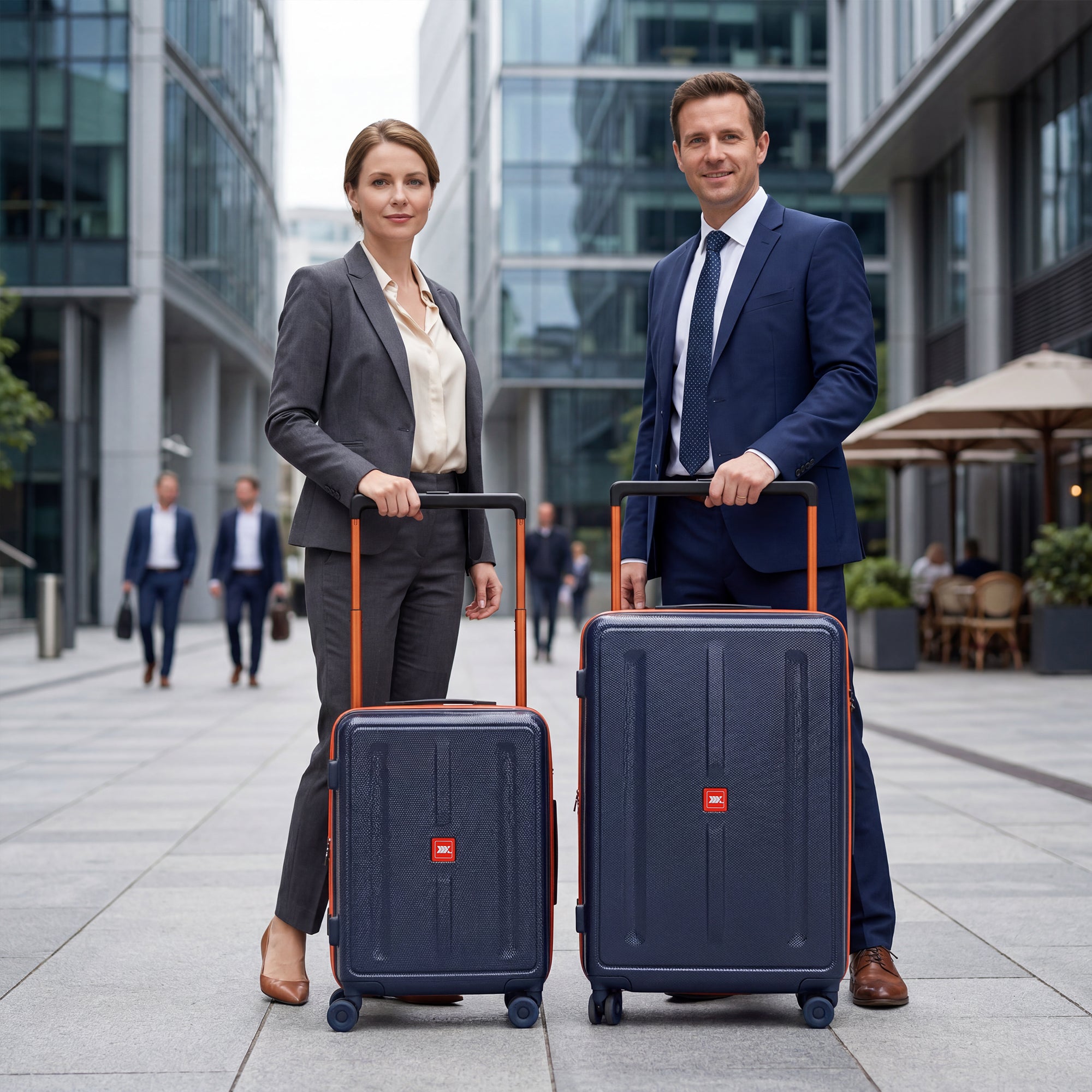 New York XPress LP-13803,3-Piece PC Hardshell Luggage, Expandable 20%, Spinner Wheels, TSA Lock, Wide Handle（20in/26in30in）