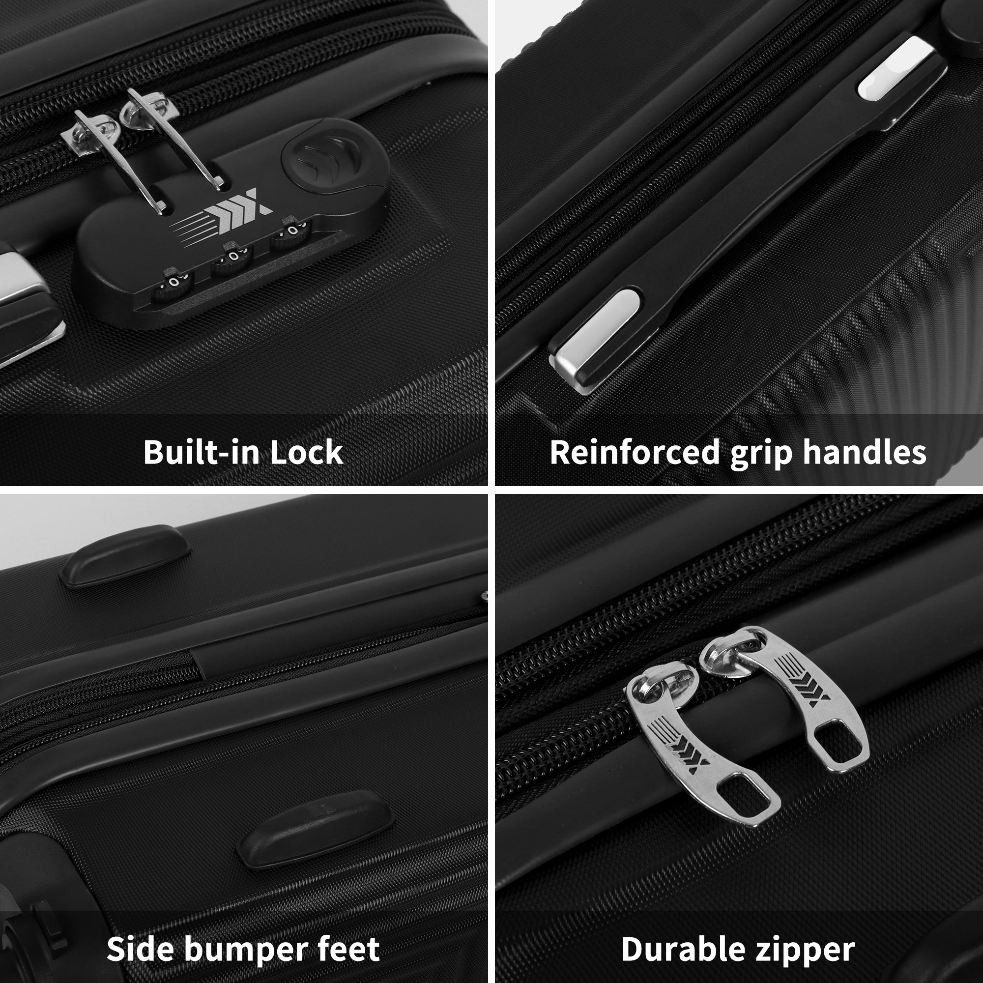 NEW YORK XPRESS WD-588-20" Hardside Carry-On Luggage for Airplane,Hardshell Suitcase with 8 Spinner Wheels