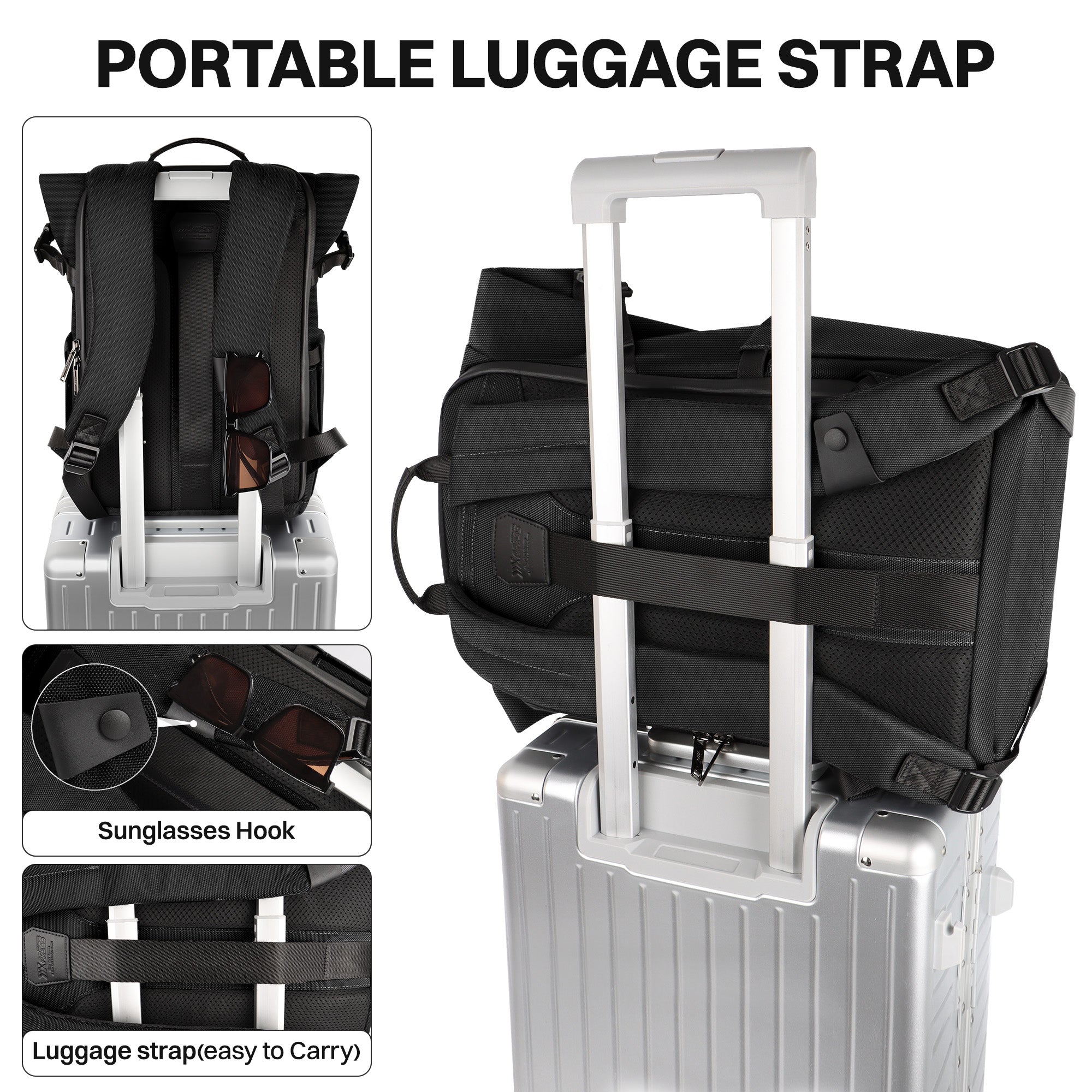 New York XPress B00684 Backpack 20'' Large Capacity Travel Laptop Backpack for 17 inch Laptop,Waterproof Backpack 27L