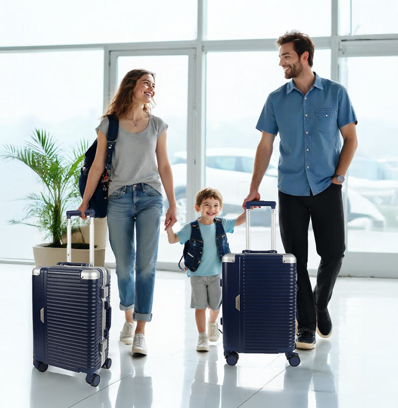 Luggage AL1377,Carry On Luggage 20 inch,Aluminum Alloy Zipperless Suitcase with Spinner Wheels