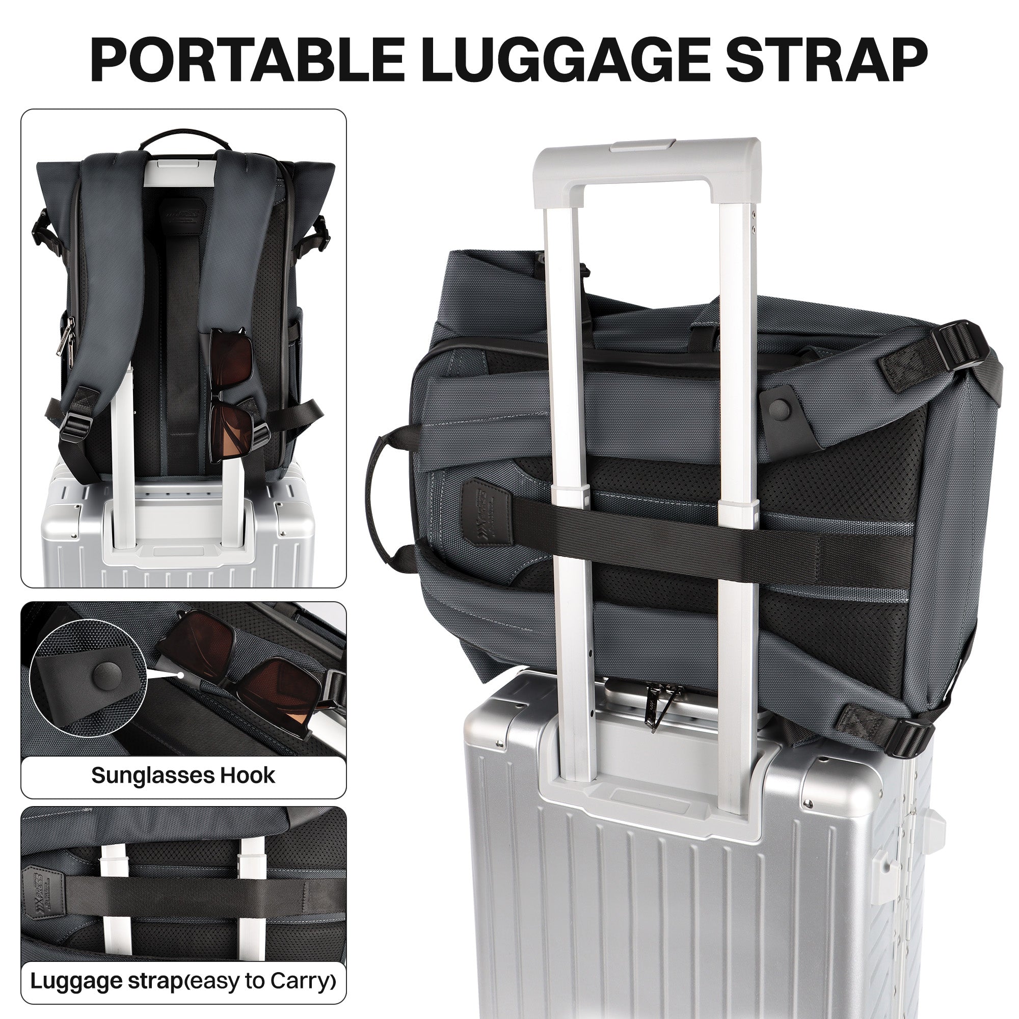 New York XPress B00684 Backpack 20'' Large Capacity Travel Laptop Backpack for 17 inch Laptop,Waterproof Backpack 27L