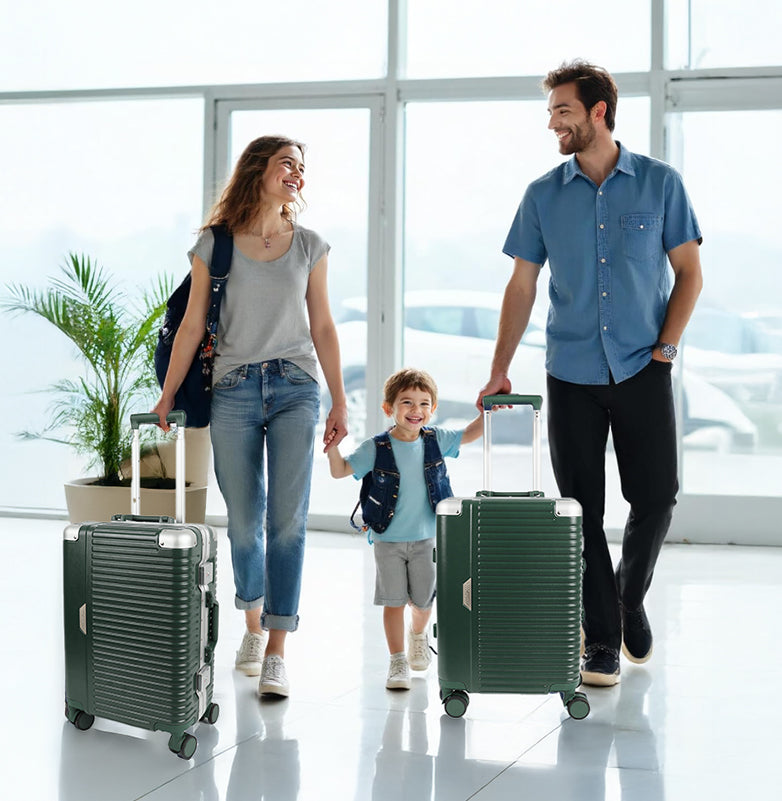 Luggage AL1377,Carry On Luggage 20 inch,Aluminum Alloy Zipperless Suitcase with Spinner Wheels