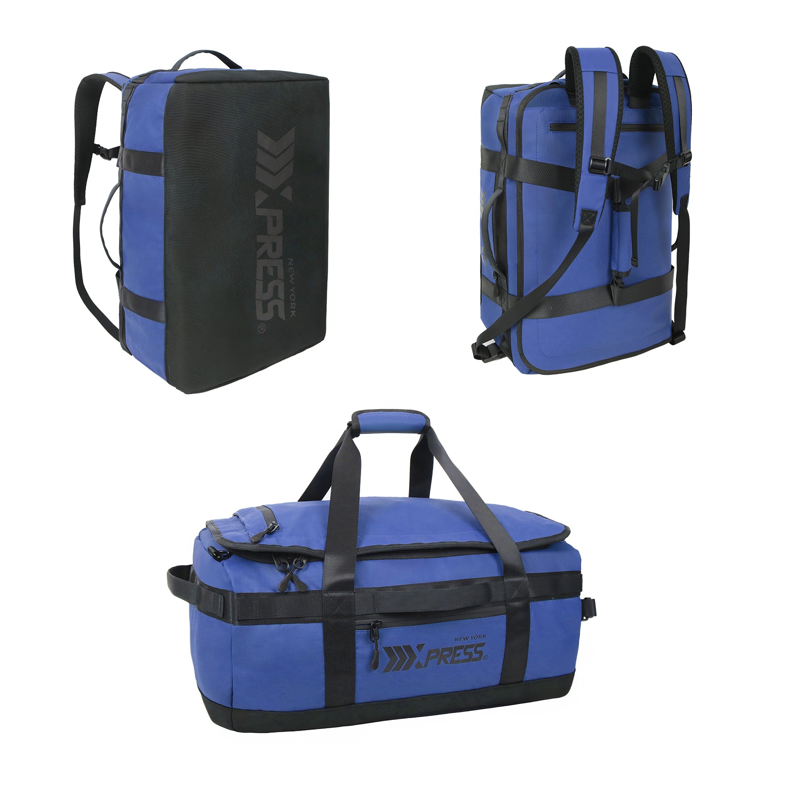 New York XPress LX-737-20''Backpack,2-in-1 Carry-on Backpack for Men Women 40L Sports Gym Bag with Backpack Straps,Water Resistant,for Travel/Gym