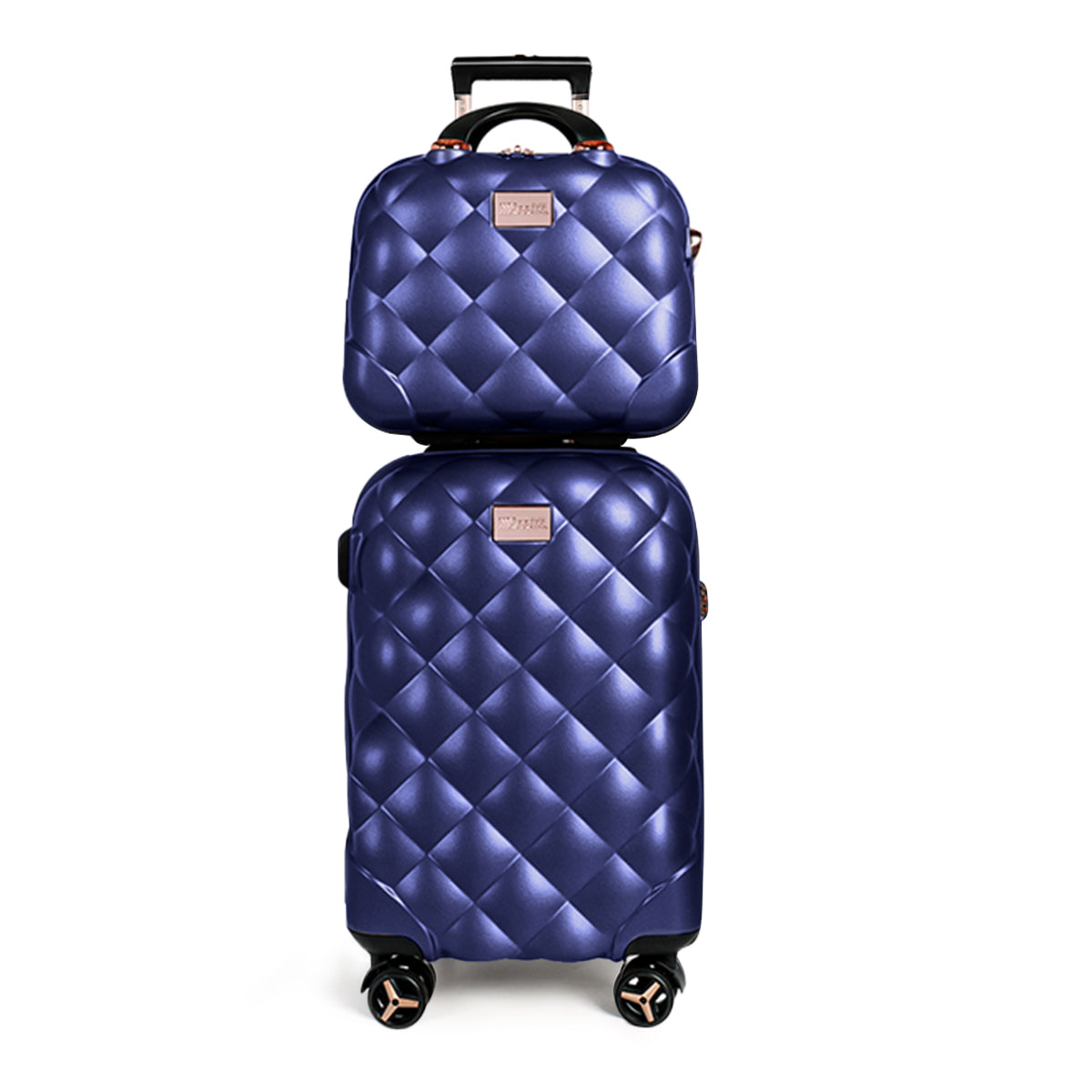 New York XPress 20''+14''Carry On Luggage, 25in/29in,Hardshell Expandable Suitcase w/Spinner Wheels and TSA LOCK